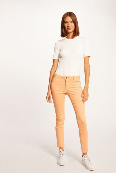 Vaquero skinny talle bajo  mujer