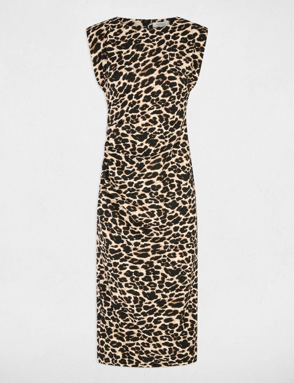 Vestido de punto sin mangas multicolor mujer