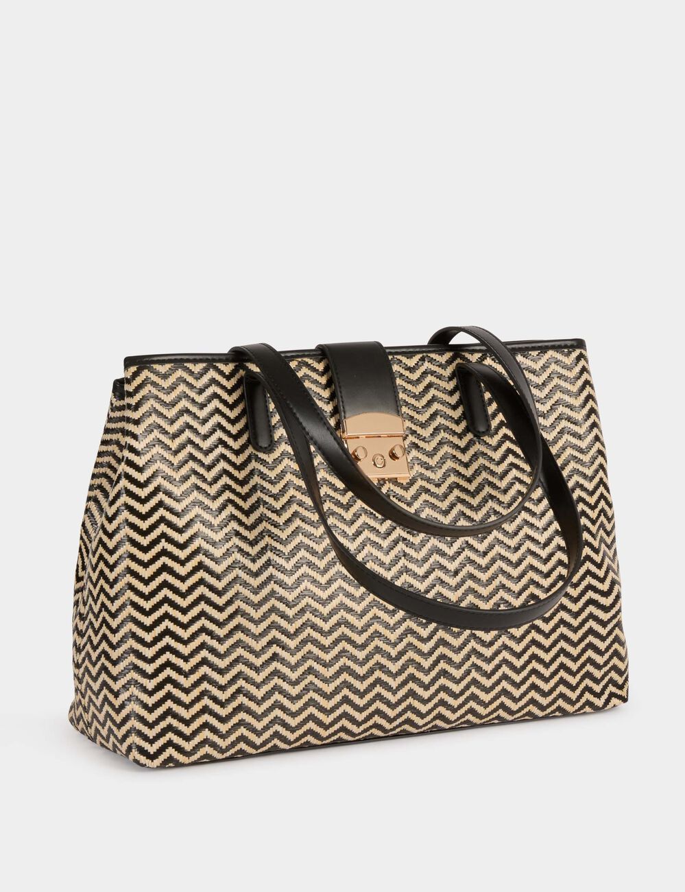 Bolso tote negro mujer