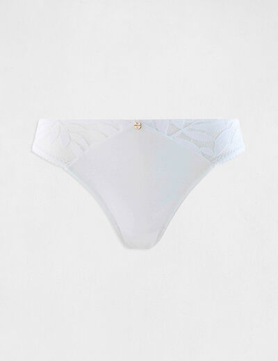 Slip de encaje blanco mujer