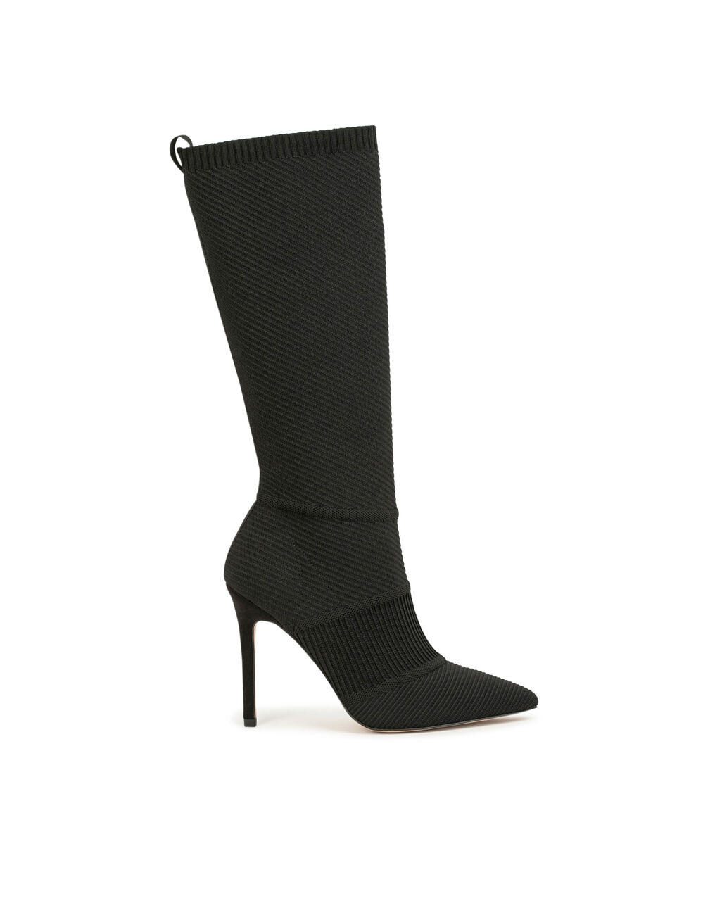 Botas de tacones de aguja negro mujer
