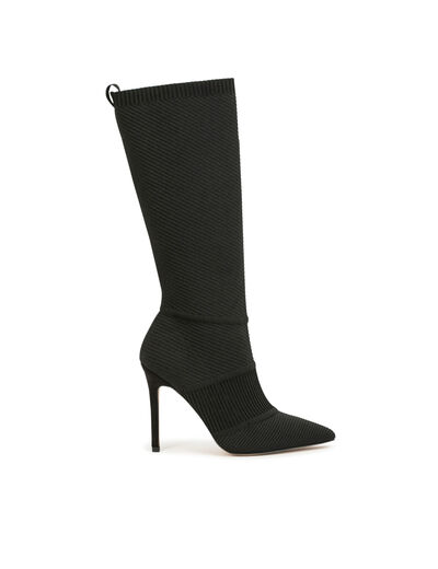 Botas de tacones de aguja negro mujer