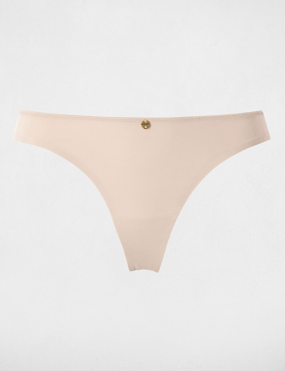 Braguita de encaje de tiro bajo beige mujer