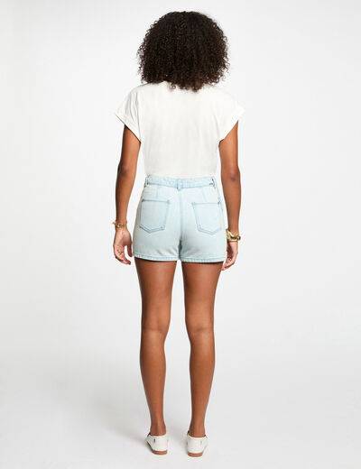 Camiseta con mensaje blanco mujer