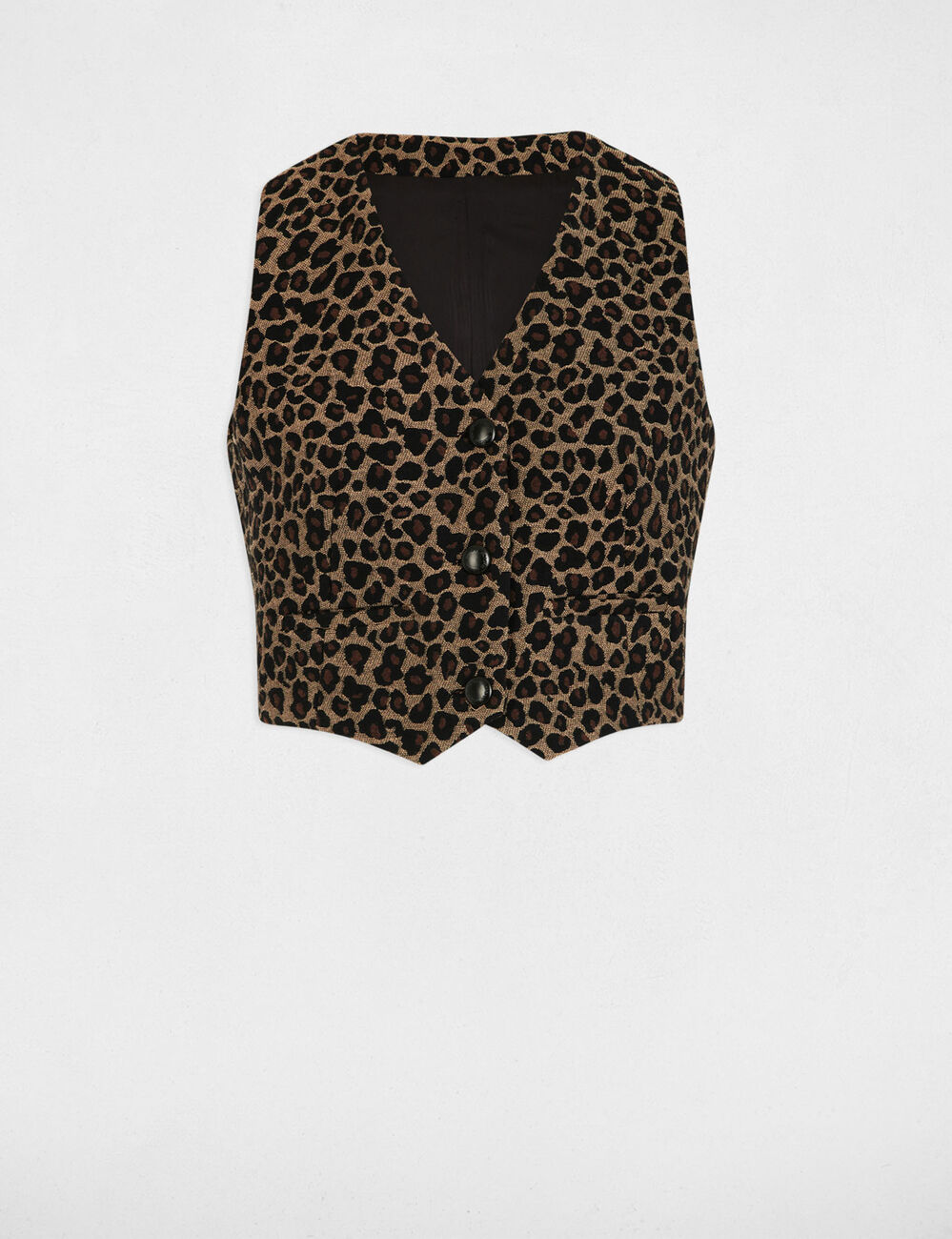 Top sin mangas estampado multicolor mujer
