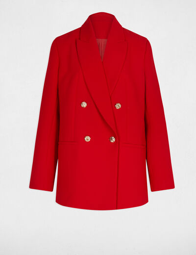 Blazer oversize rojo mujer