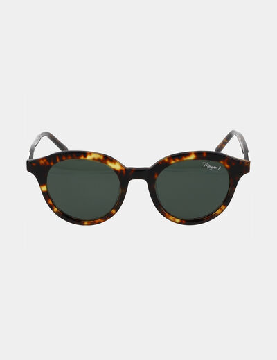 Gafas de sol redondas marrón mujer
