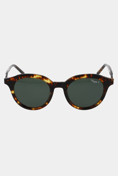 Gafas de sol redondas marrón mujer