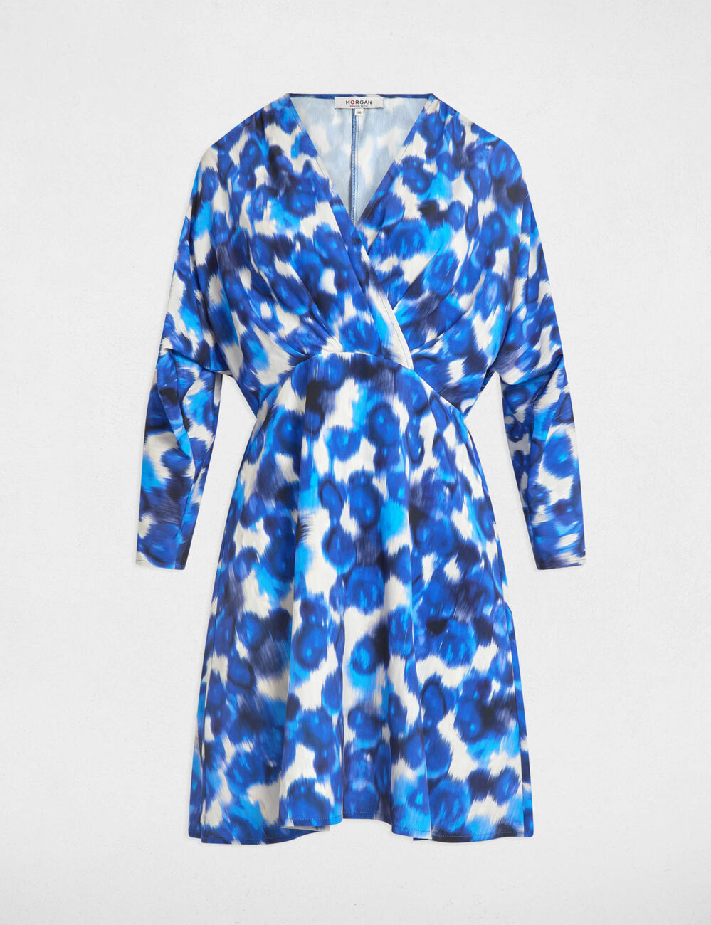 Vestido corto de patinadora multicolor mujer