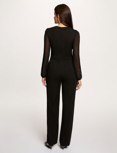 Mono cruzado negro mujer