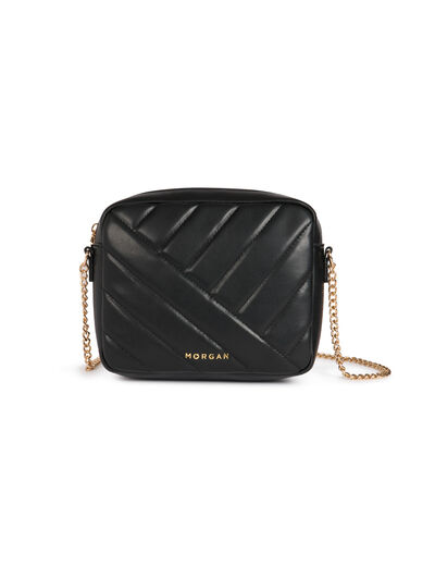 Bolso acolchado negro mujer