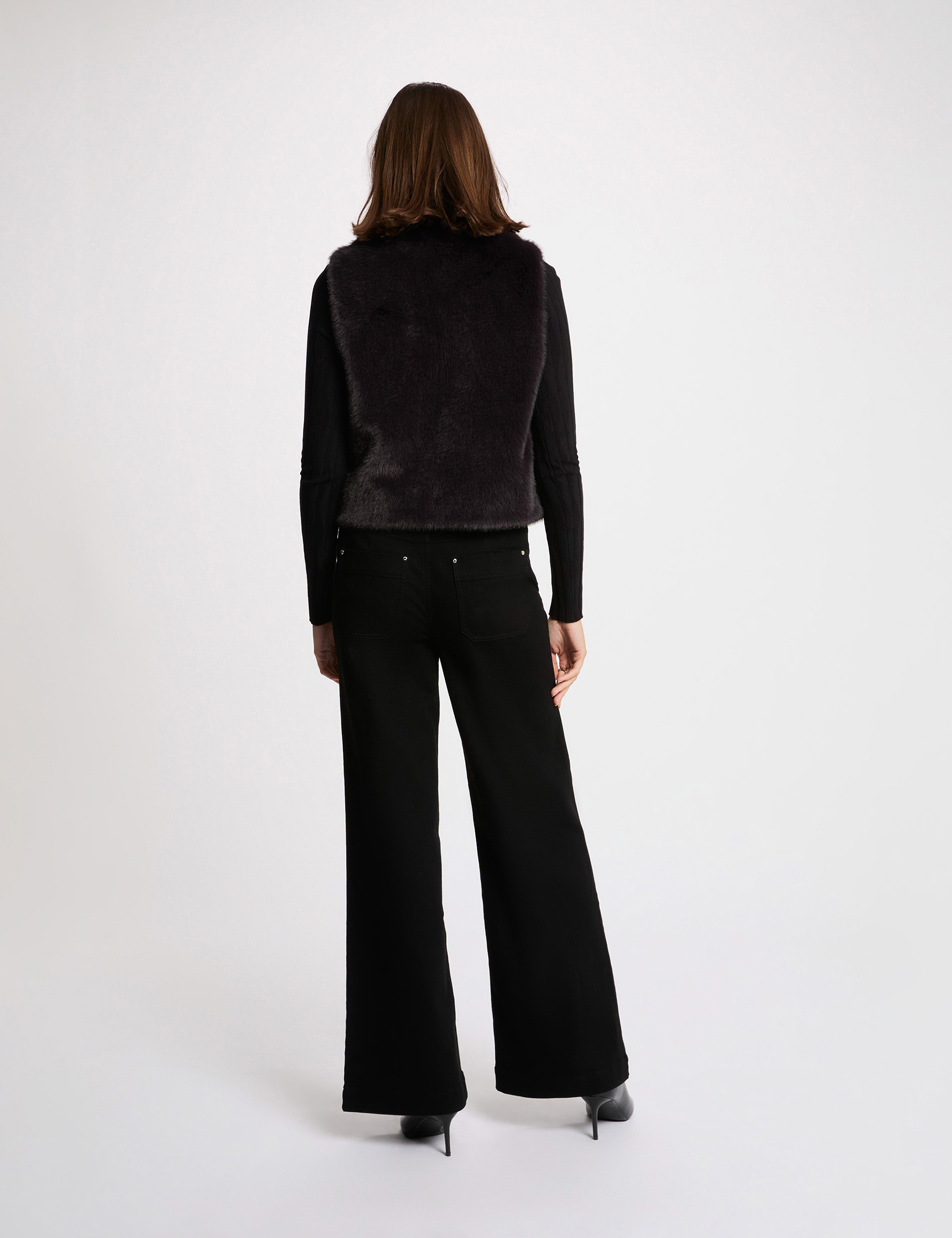 Chaleco negro mujer