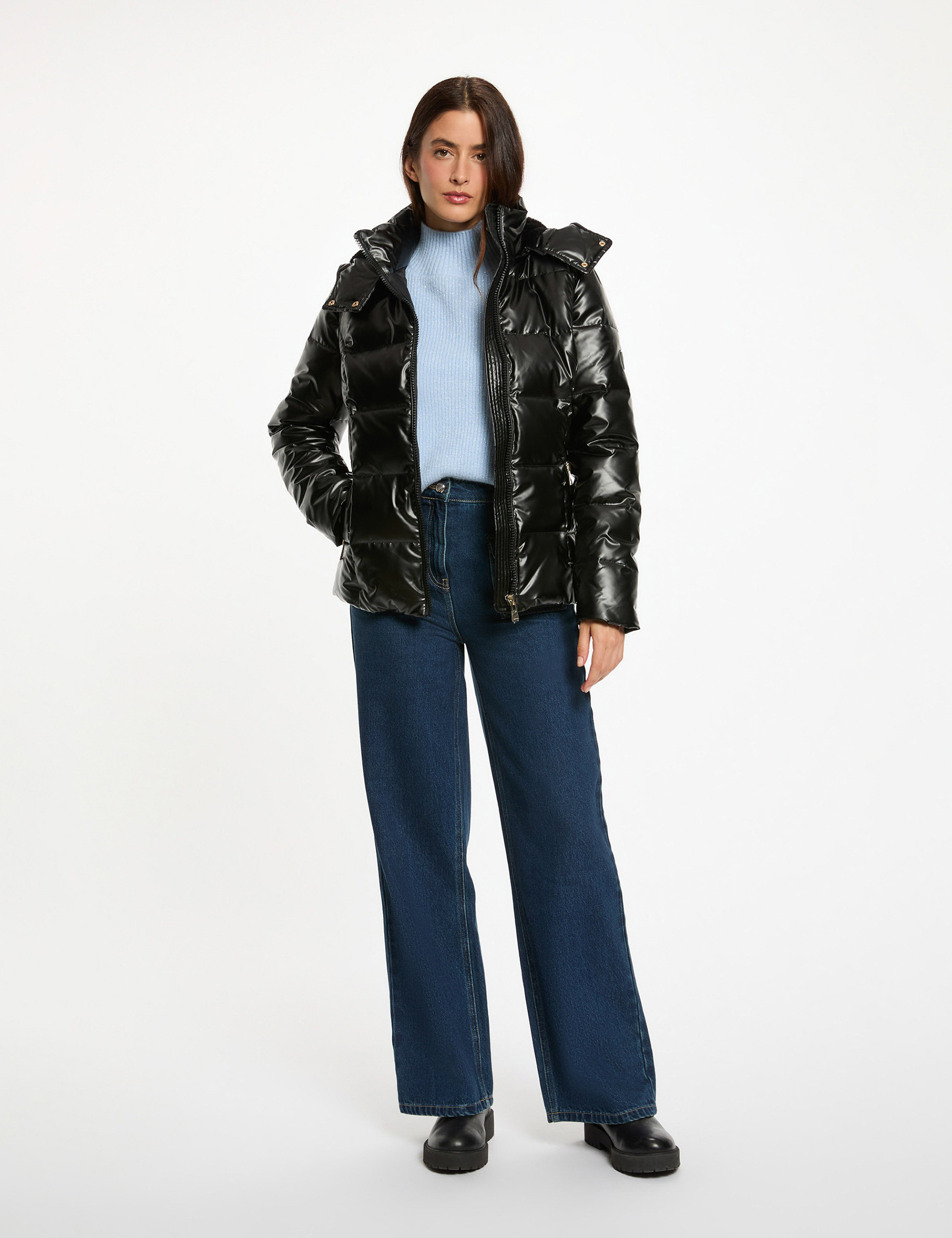 Plumifero Fashionable Morgan Plumifero Plumífero Corto Brillante