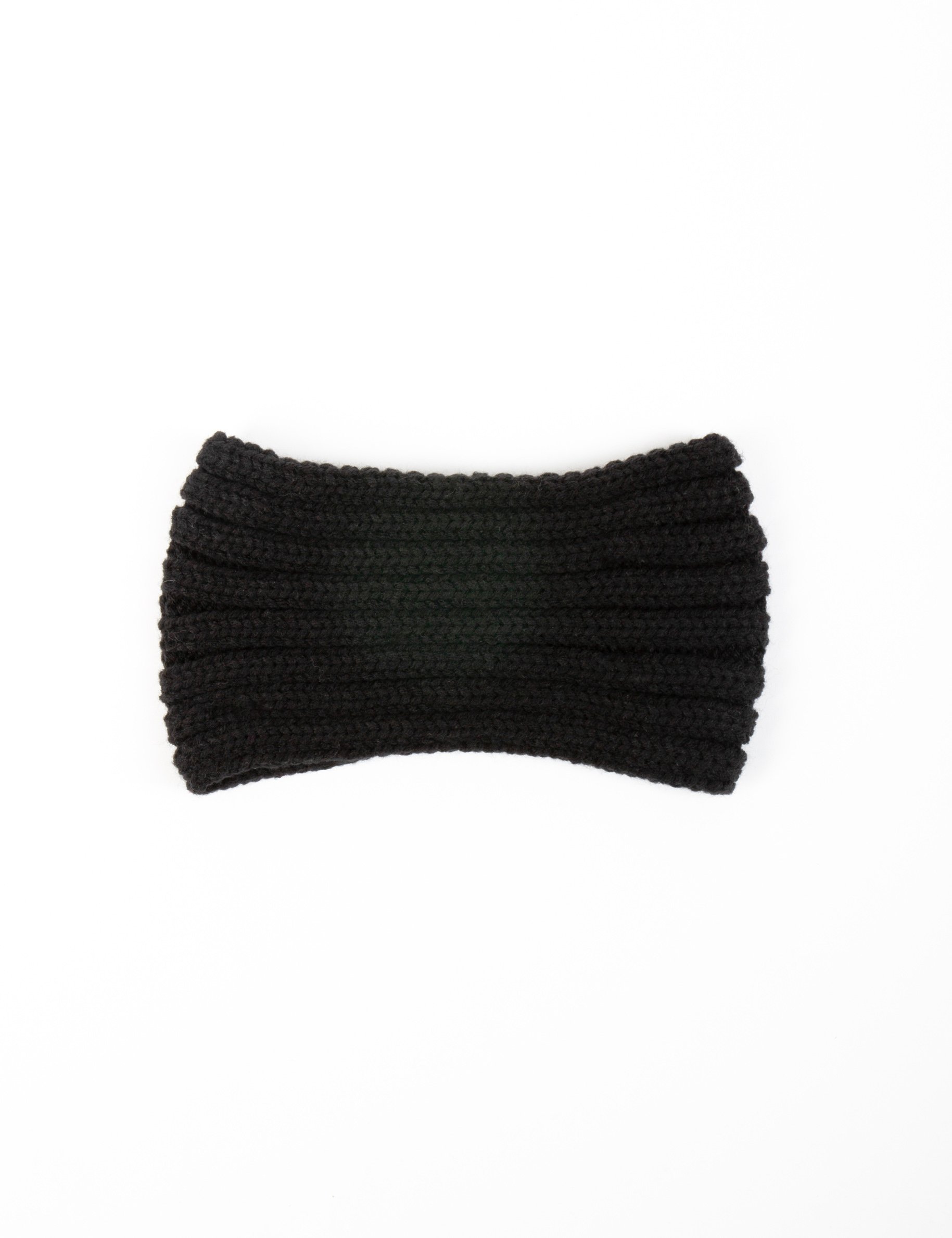 Diadema con detalle de perlas negro mujer