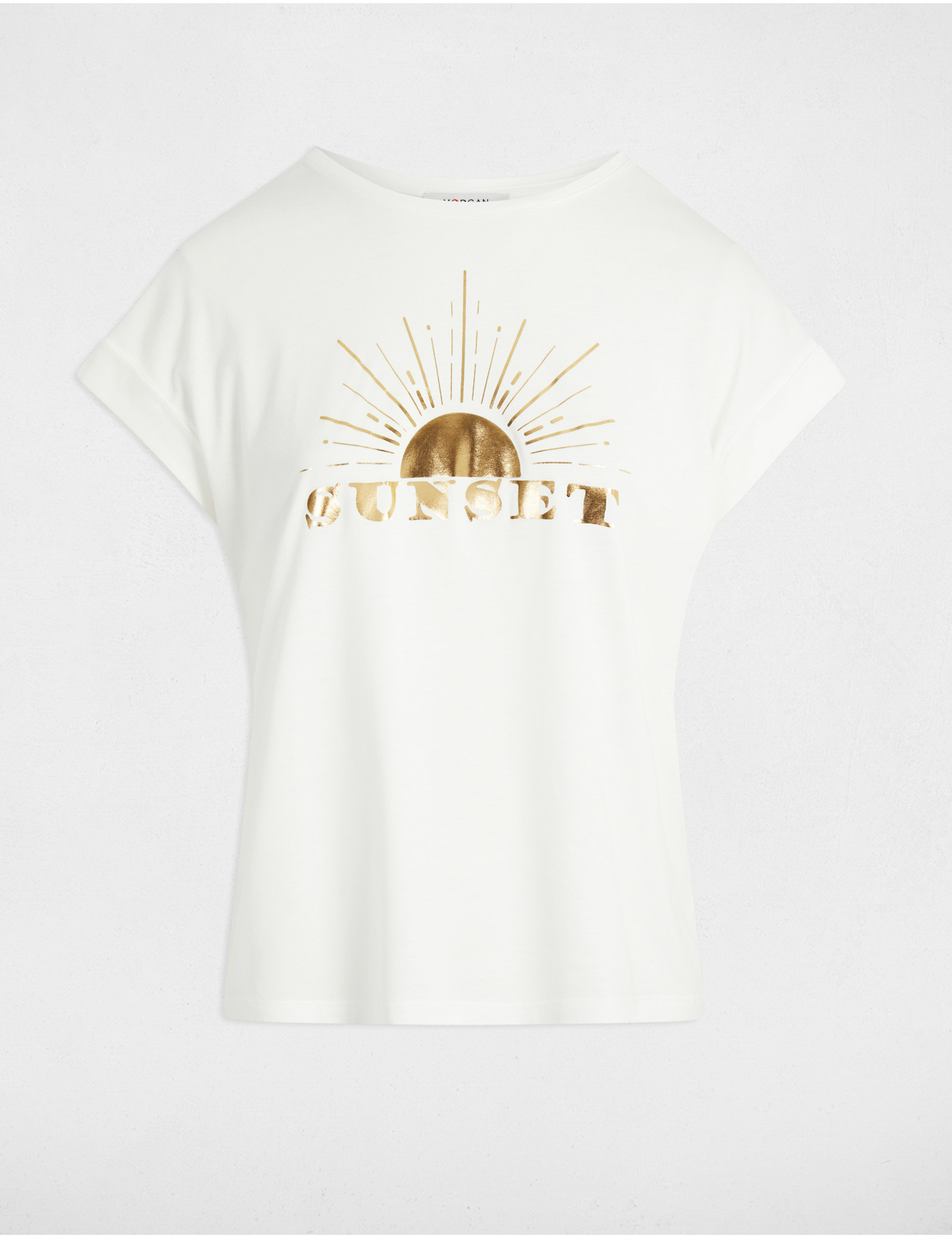 camiseta con mensaje blanco mujer Camiseta con mensaje blanco mujer