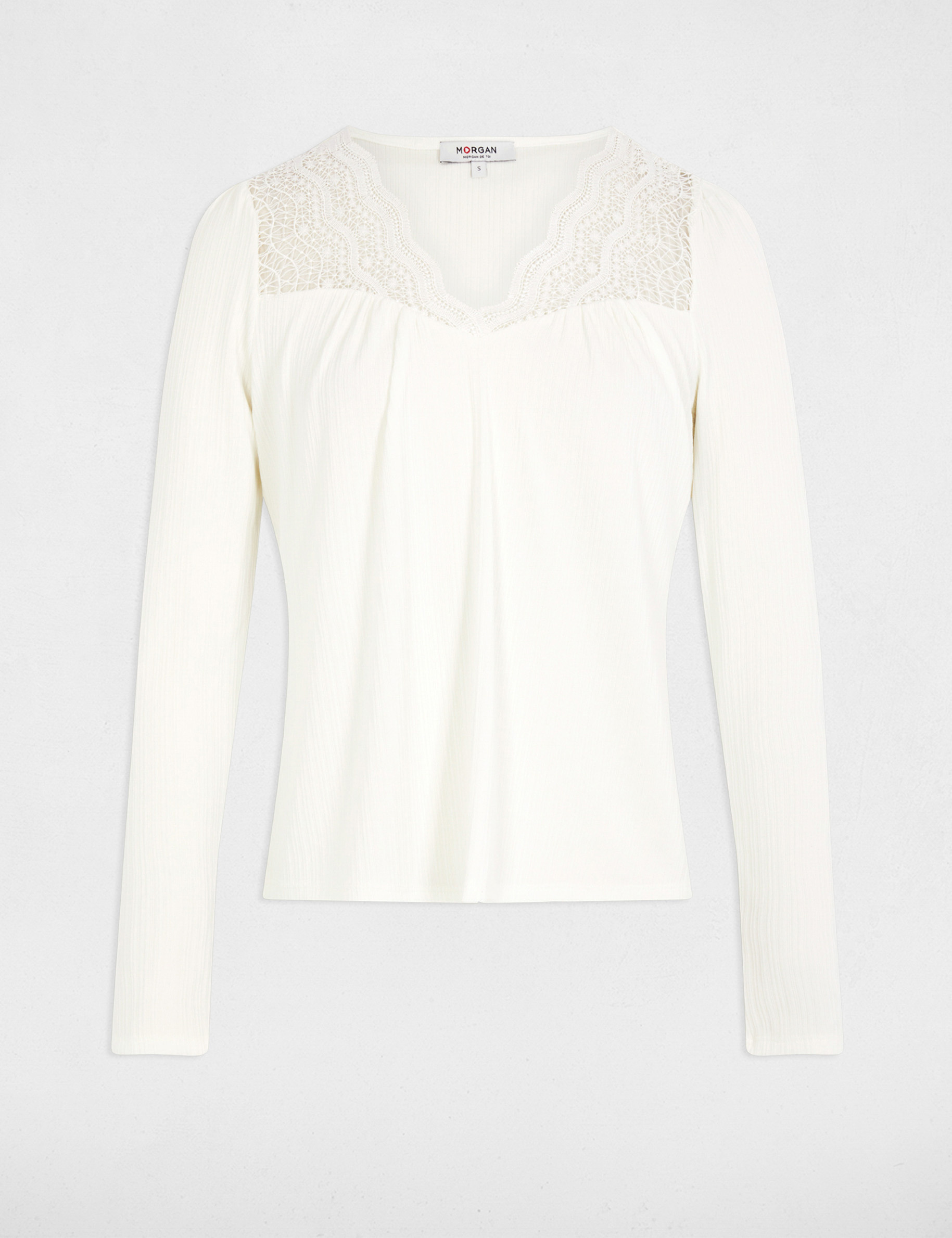 camiseta manga larga blanco mujer Camiseta manga larga blanco mujer