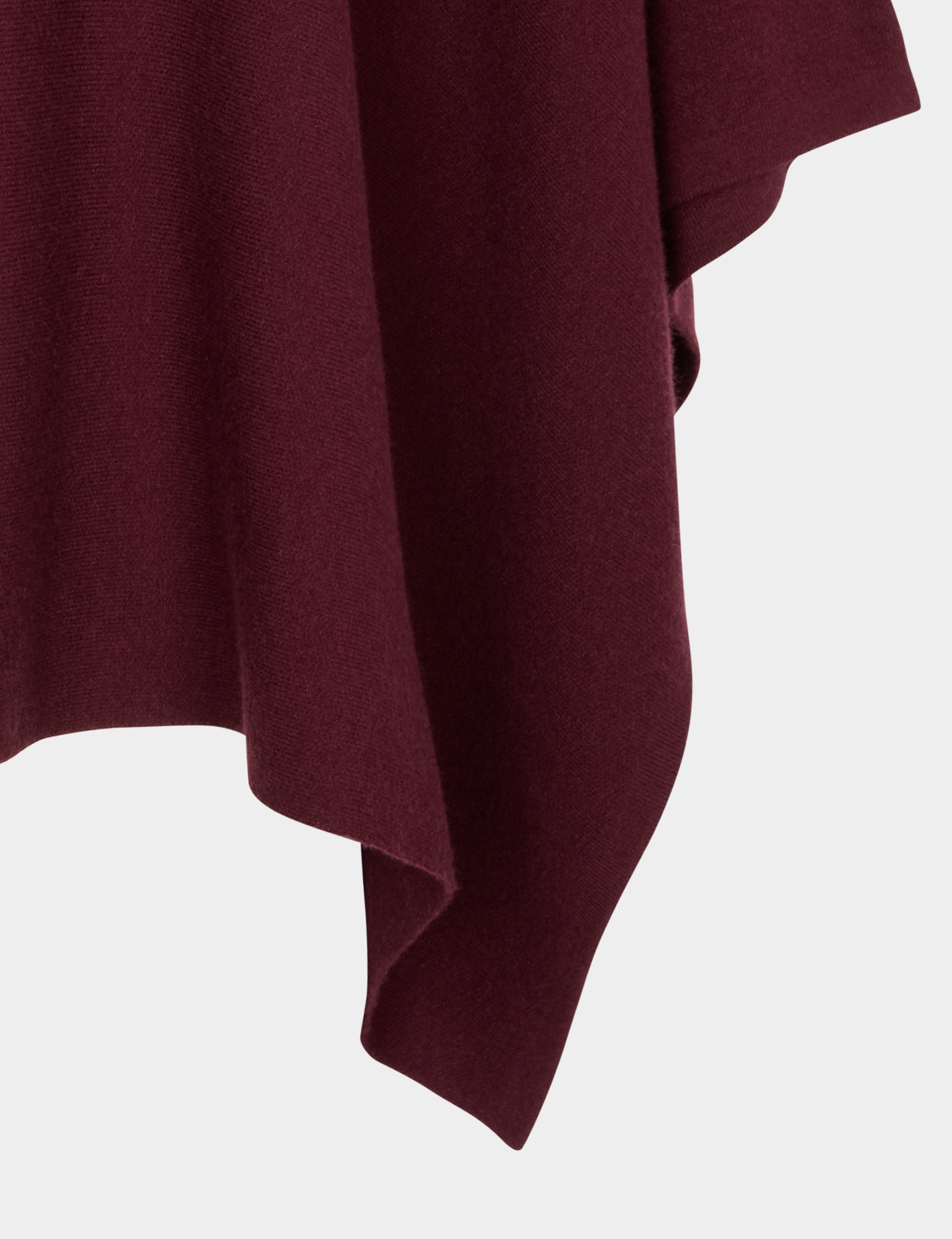 Capa con cuello alto ciruela mujer