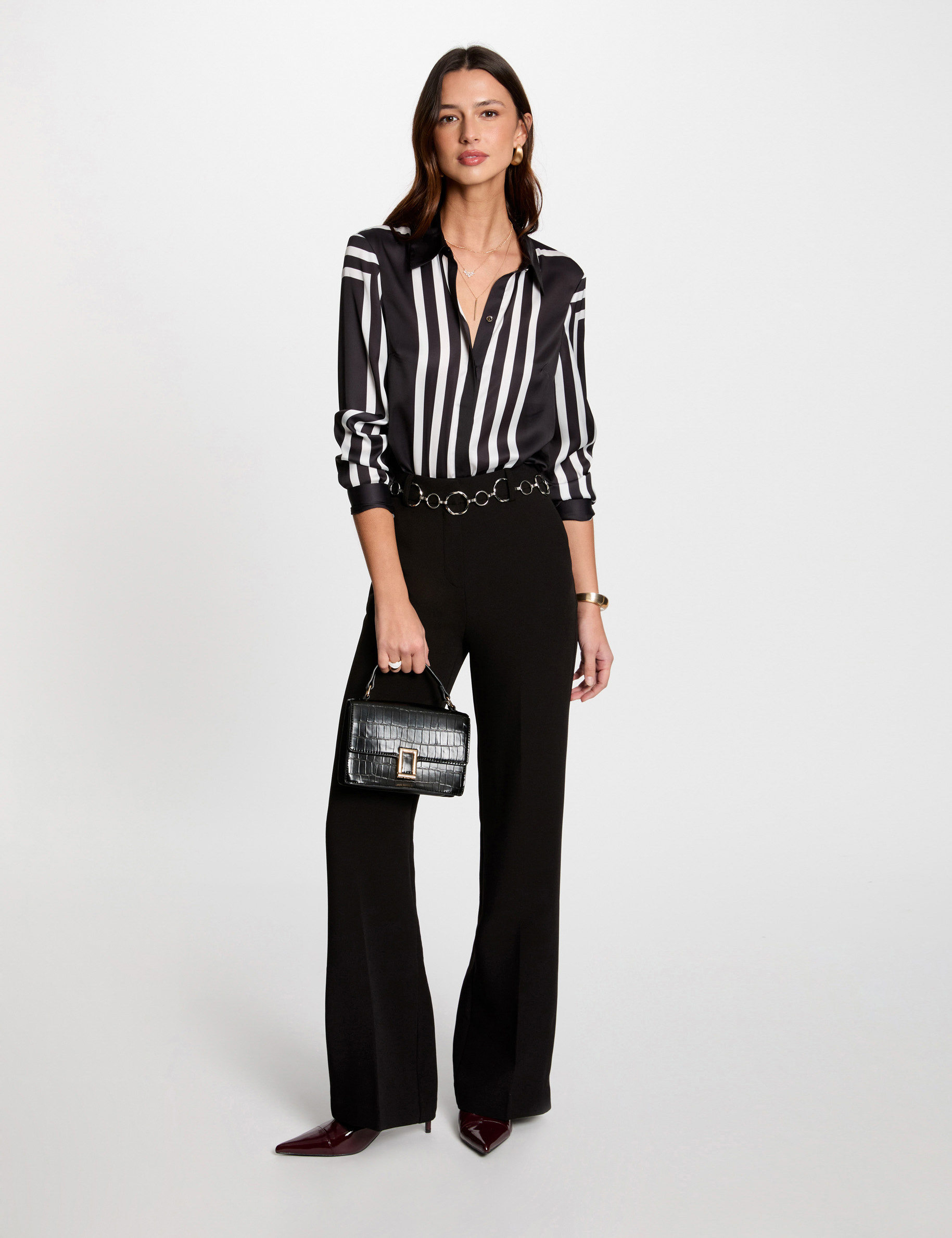 Rayas Negras Camisa De Rayas Verticales Rayas Verticales Blusas De