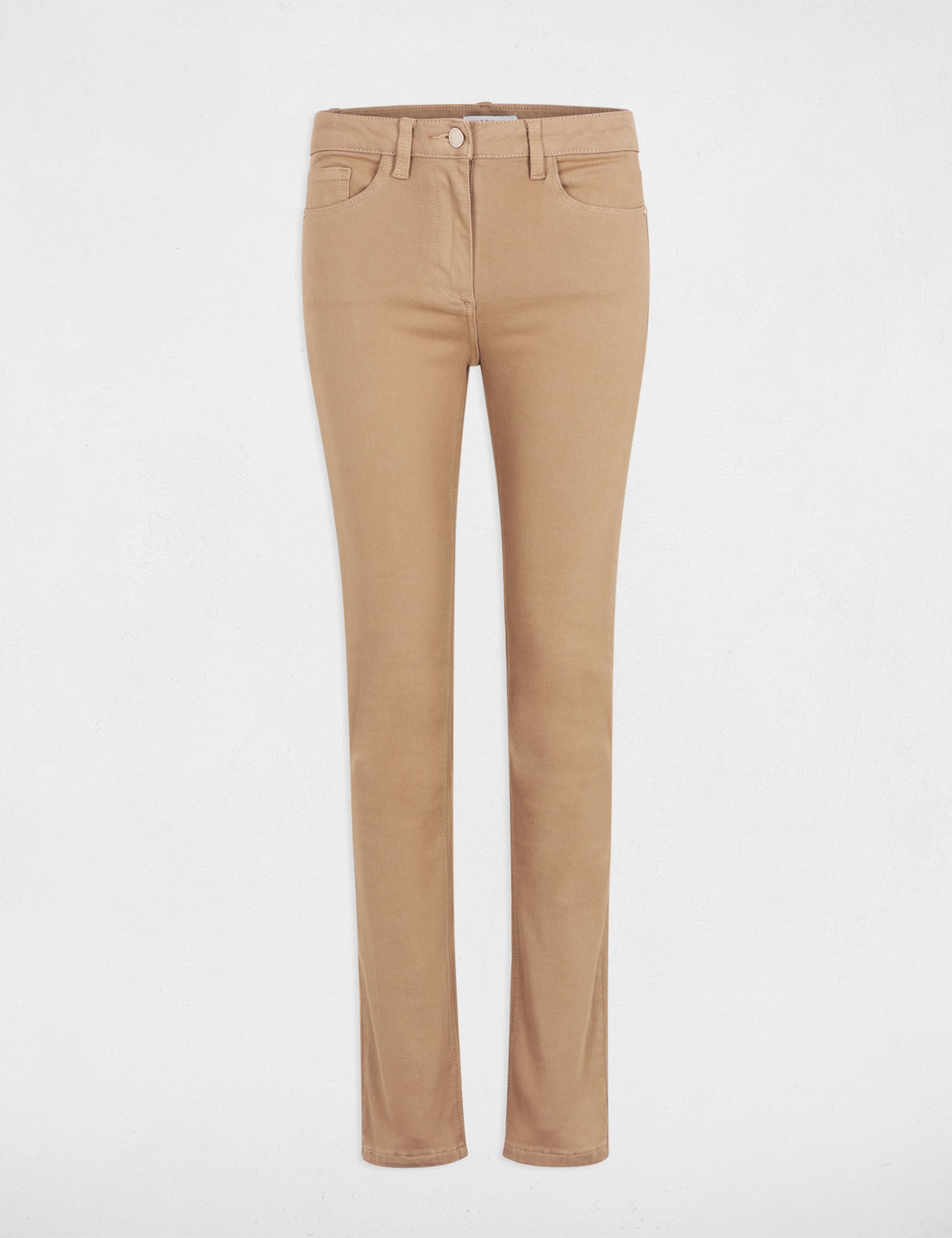 Pantal&oacute;n recto c&aacute;mel mujer