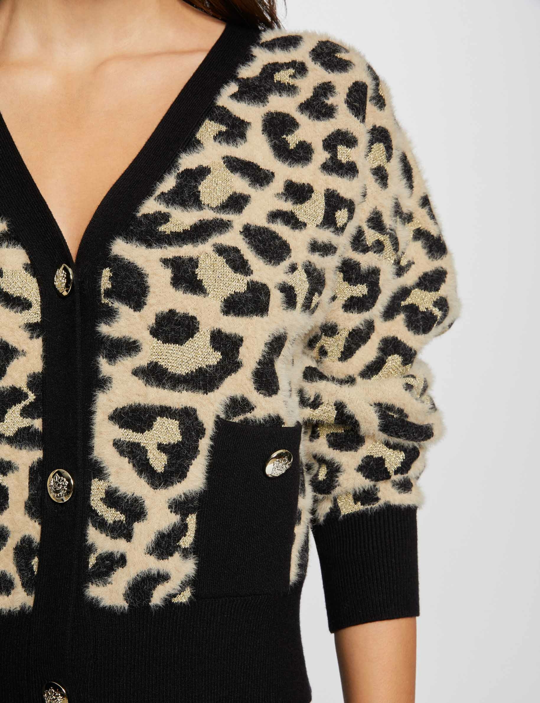 C&aacute;rdigan manga larga estampado multicolor mujer