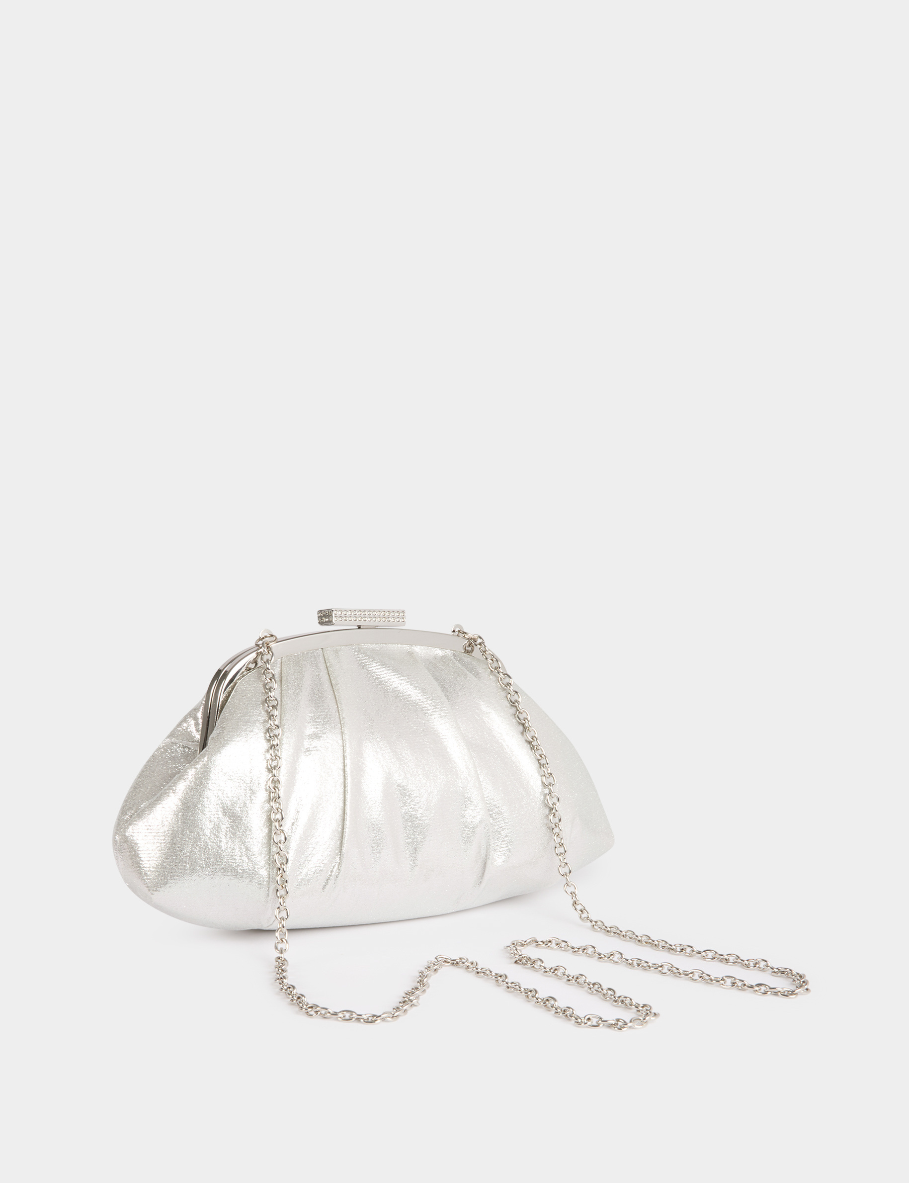 Bolso de piel sint&eacute;tica couleur argent mujer