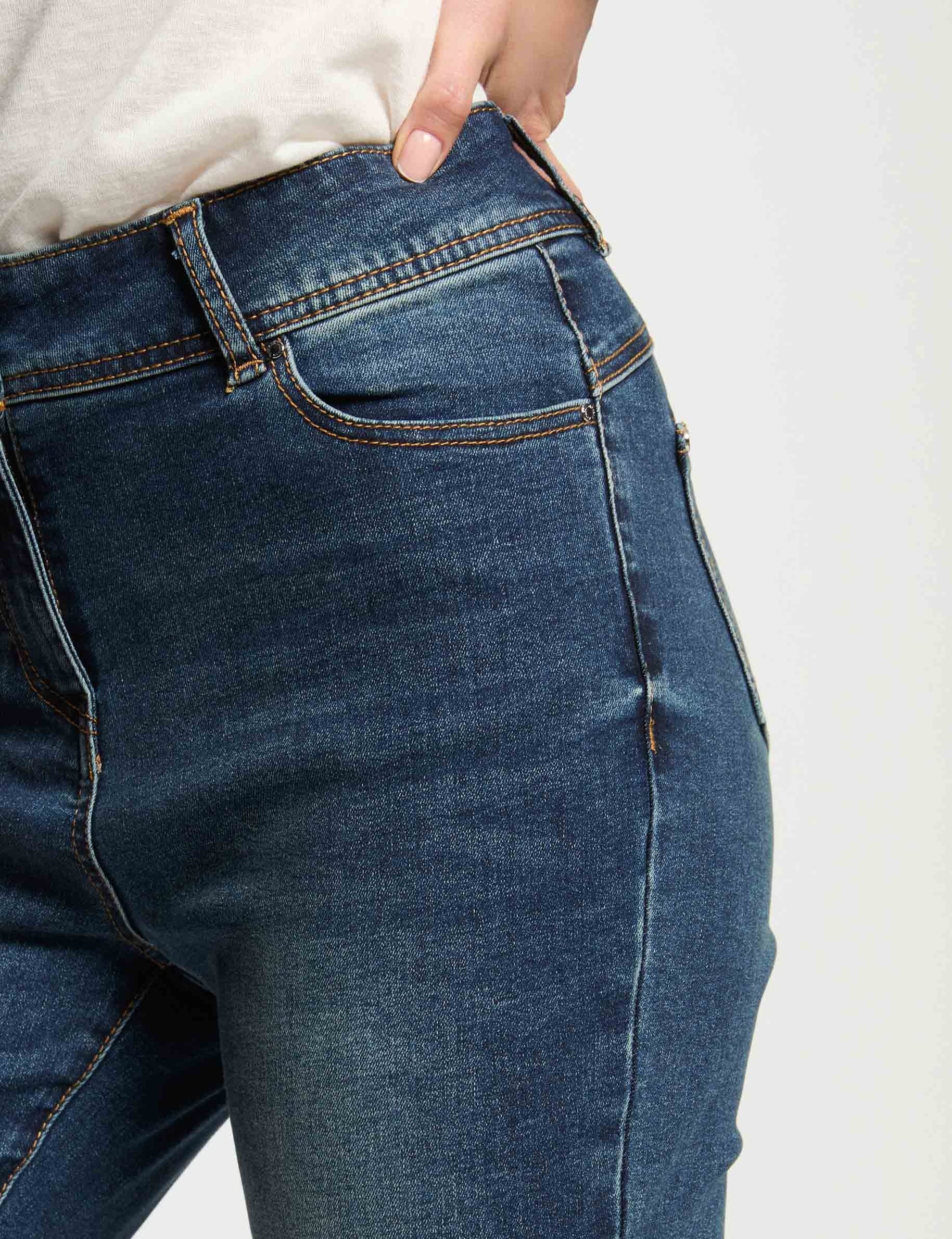 vaquero slim estilo corto denim stone mujer Vaquero slim estilo corto denim stone mujer