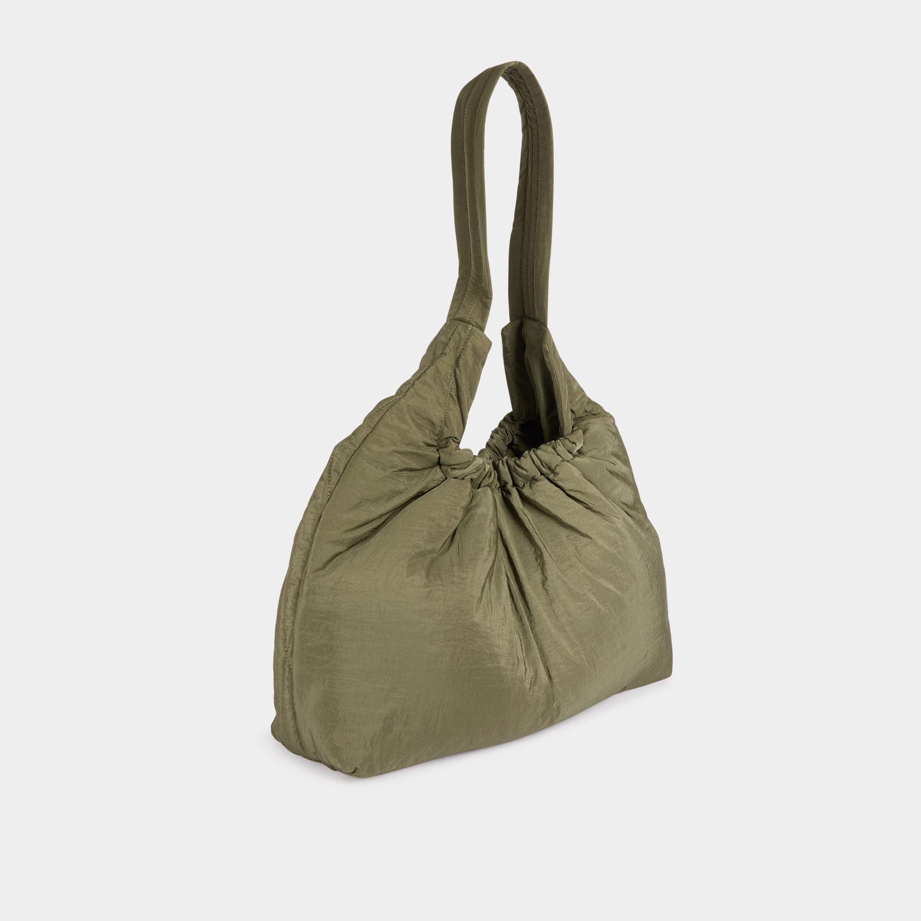 bolso de hombro acolchado verde caqui mujer Bolso de hombro acolchado verde caqui mujer