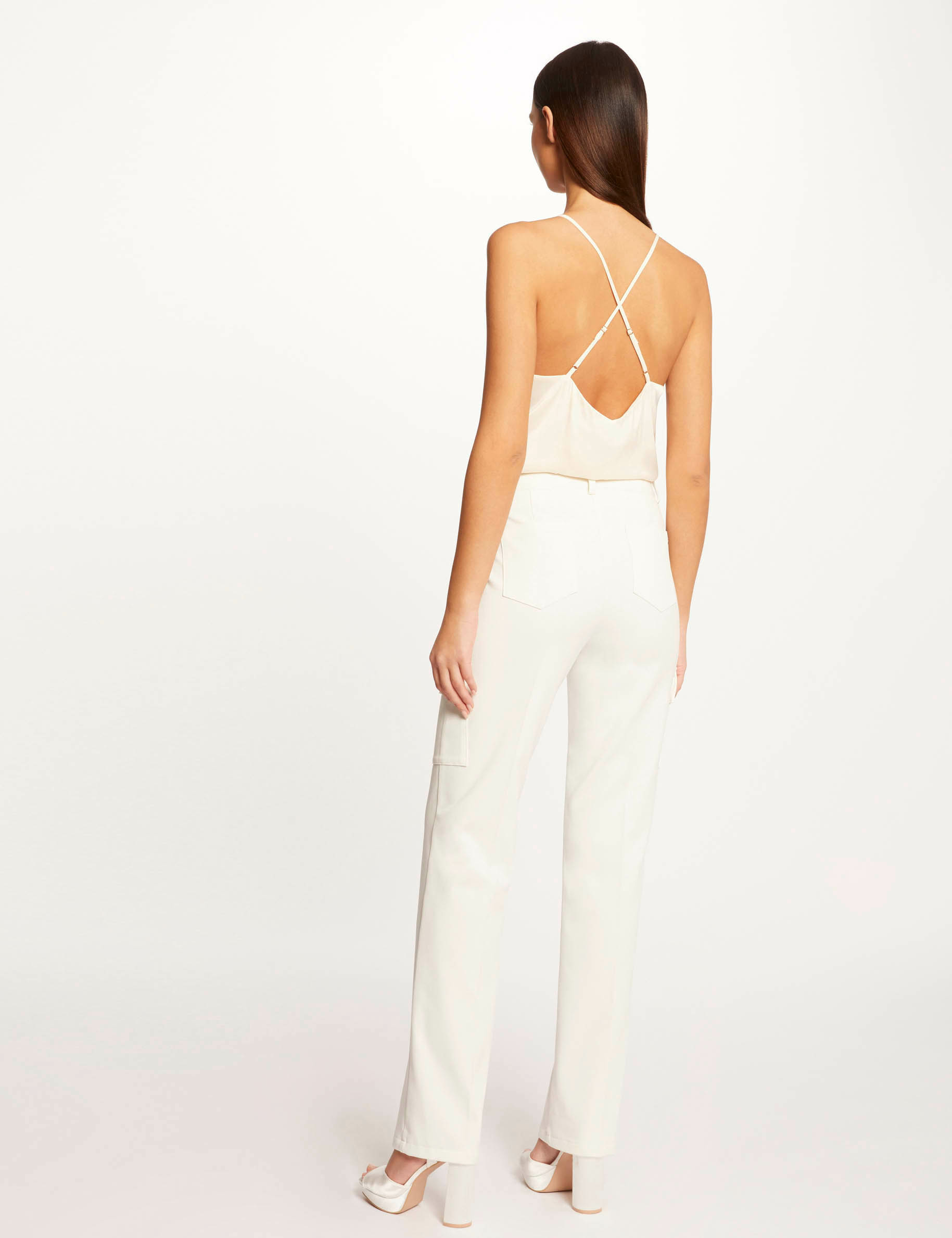 Top tirantes finos con fruncidos mujer Top tirantes finos con fruncidos mujer
