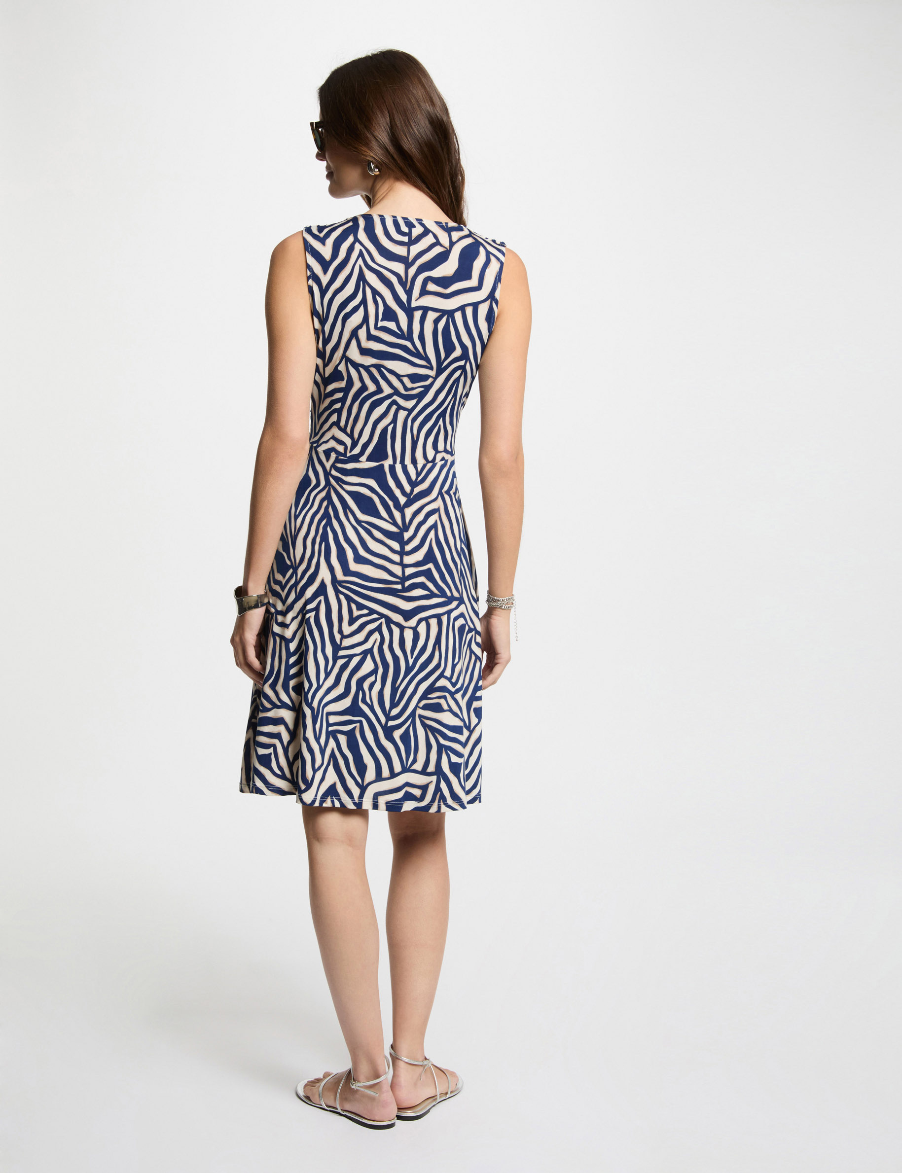 vestido corto estampado multicolor mujer Vestido corto estampado multicolor mujer
