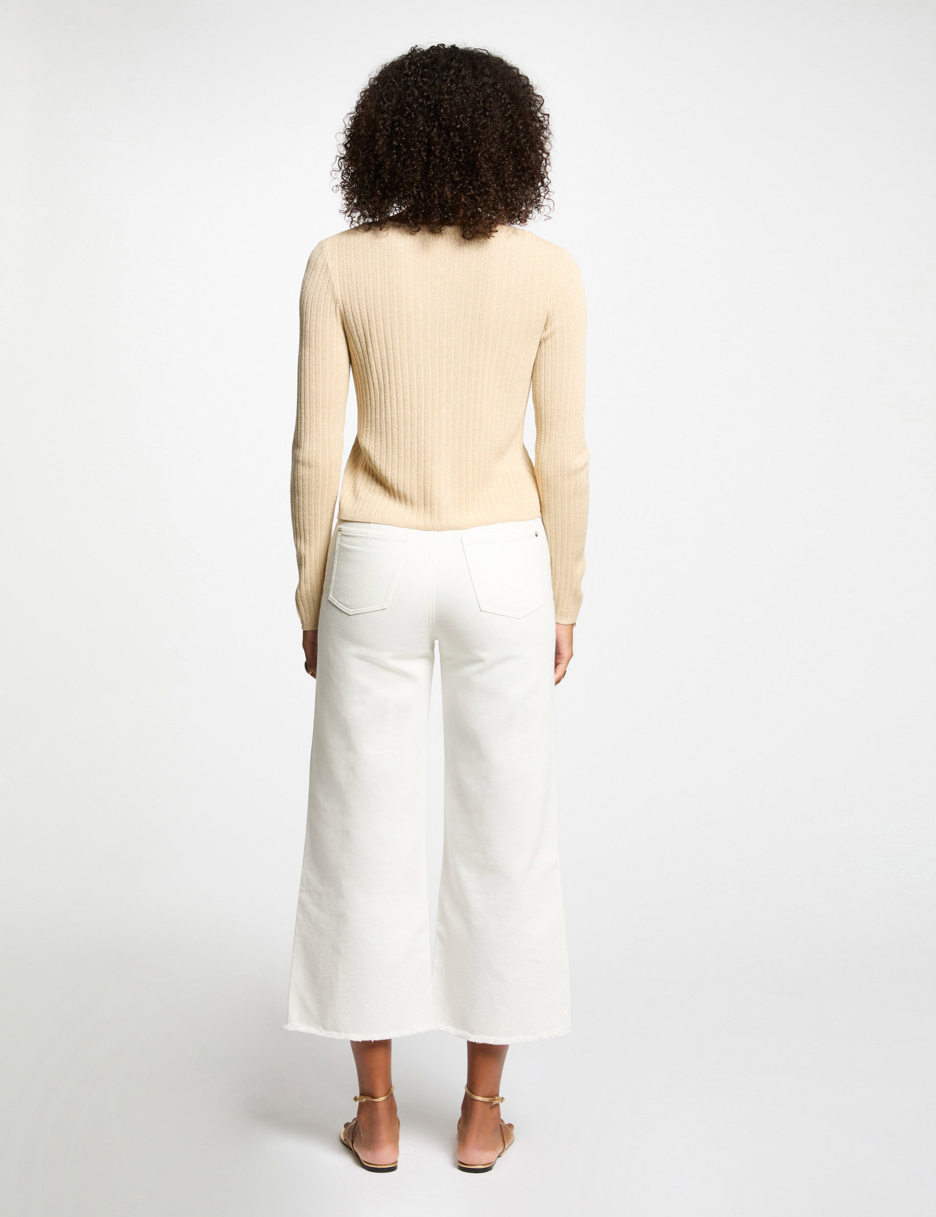 cardigan manga larga amarillo oro mujer Cárdigan manga larga amarillo oro mujer
