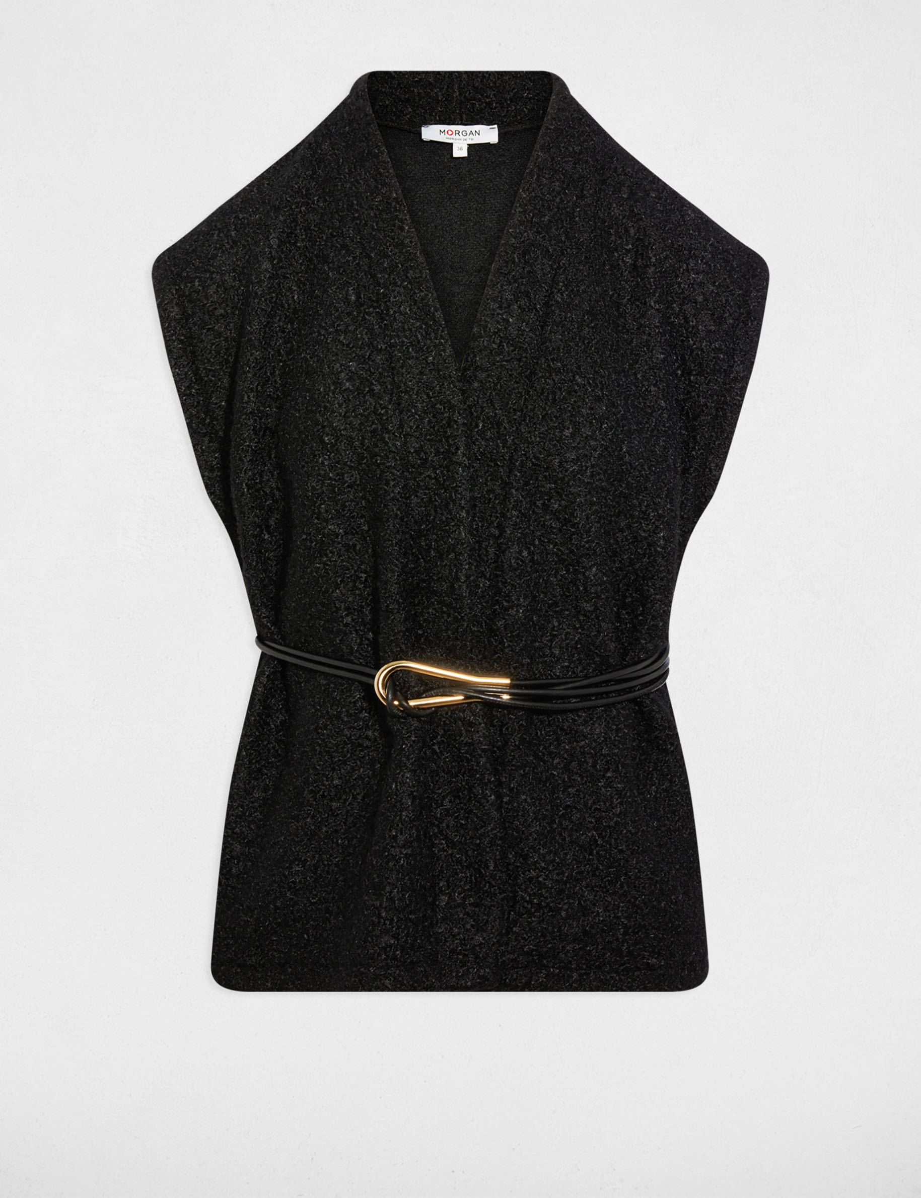 Chaleco negro mujer