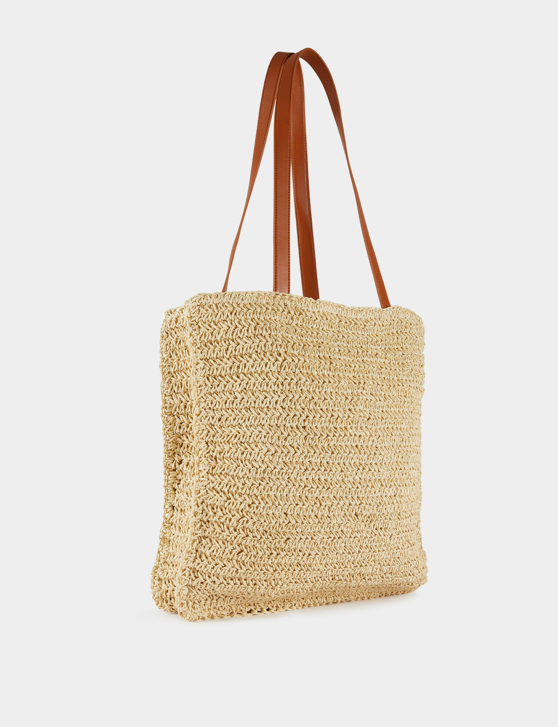bolso de la cesta efecto trenzado multico mujer Bolso de la cesta efecto trenzado multico mujer