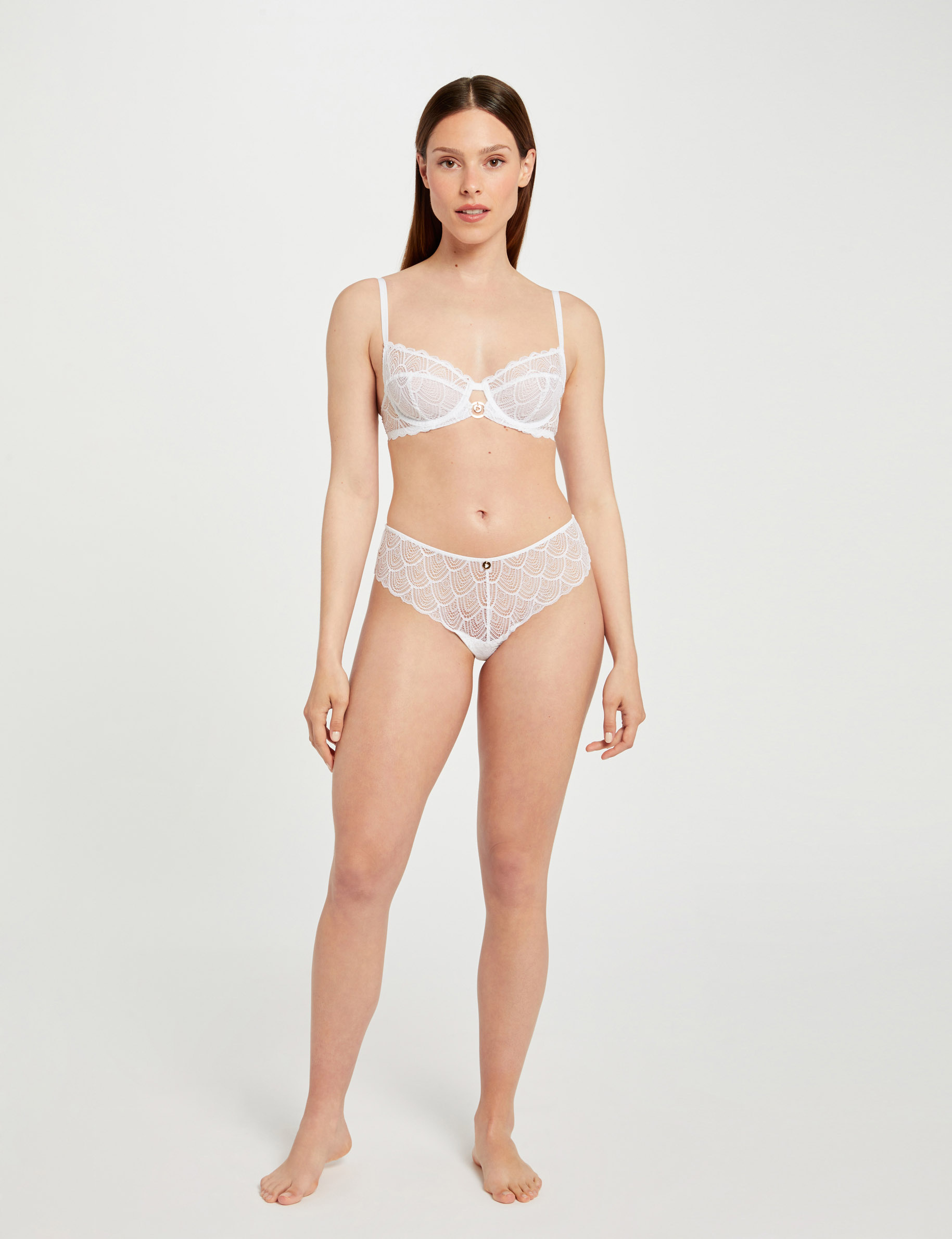 shorty de encaje blanco mujer Shorty de encaje blanco mujer