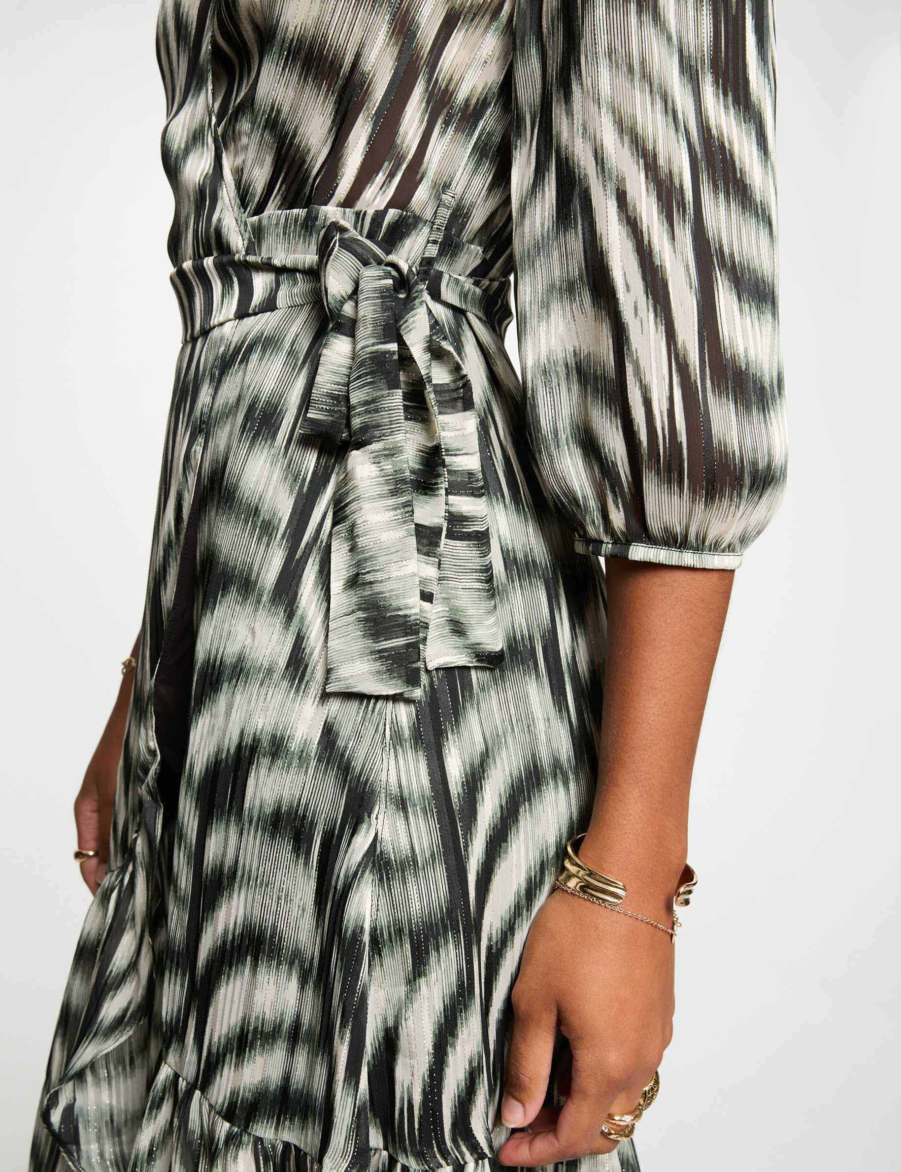 vestido midi estampado multicolor mujer Vestido midi estampado multicolor mujer