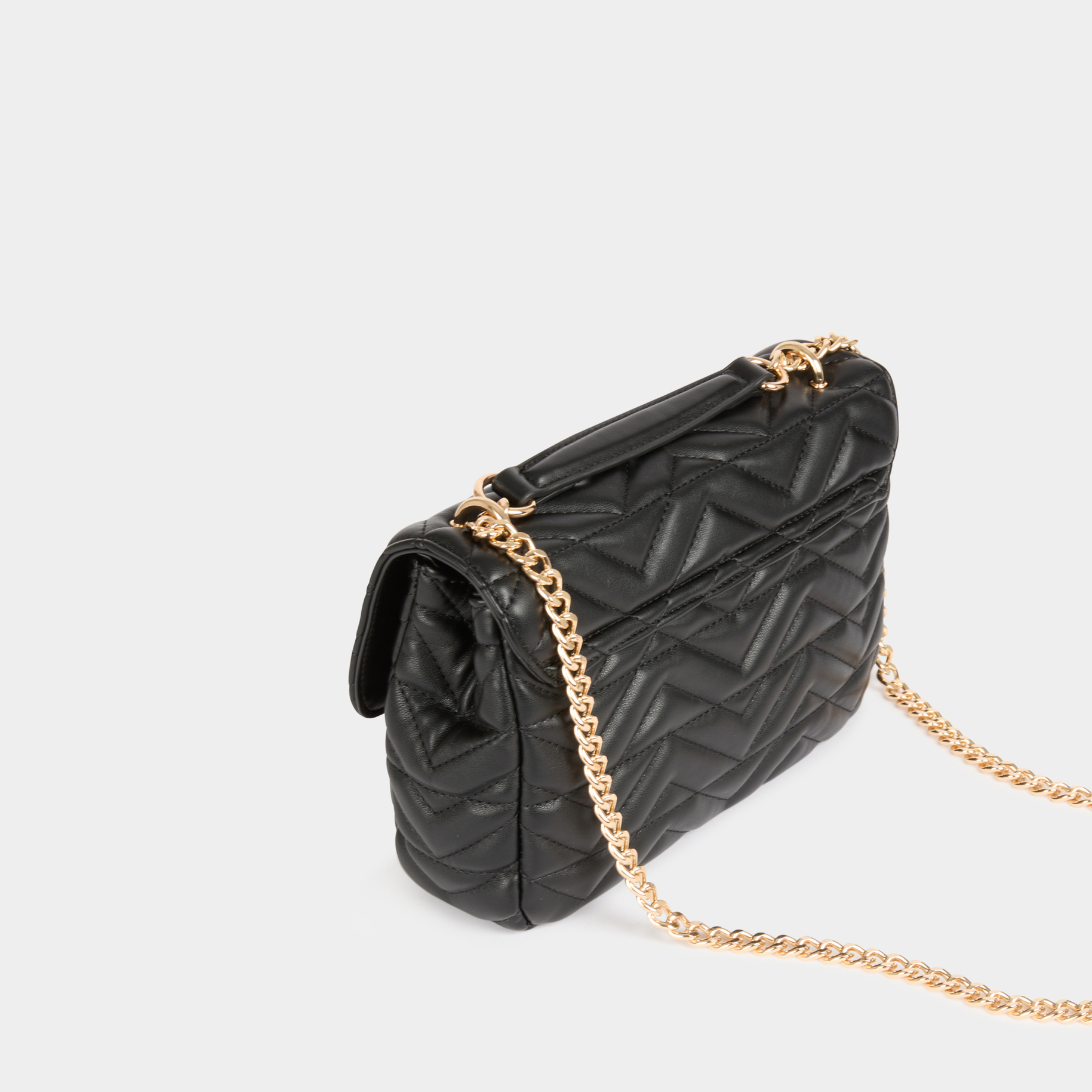 bolso acolchado hebilla m negro mujer Bolso acolchado hebilla M negro mujer
