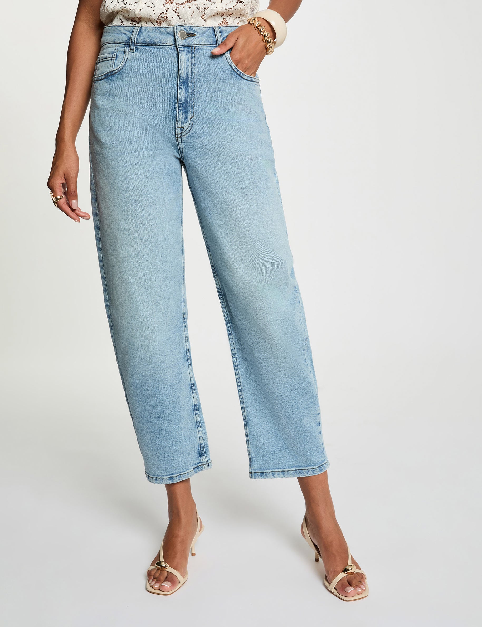 denim doble stone mujer