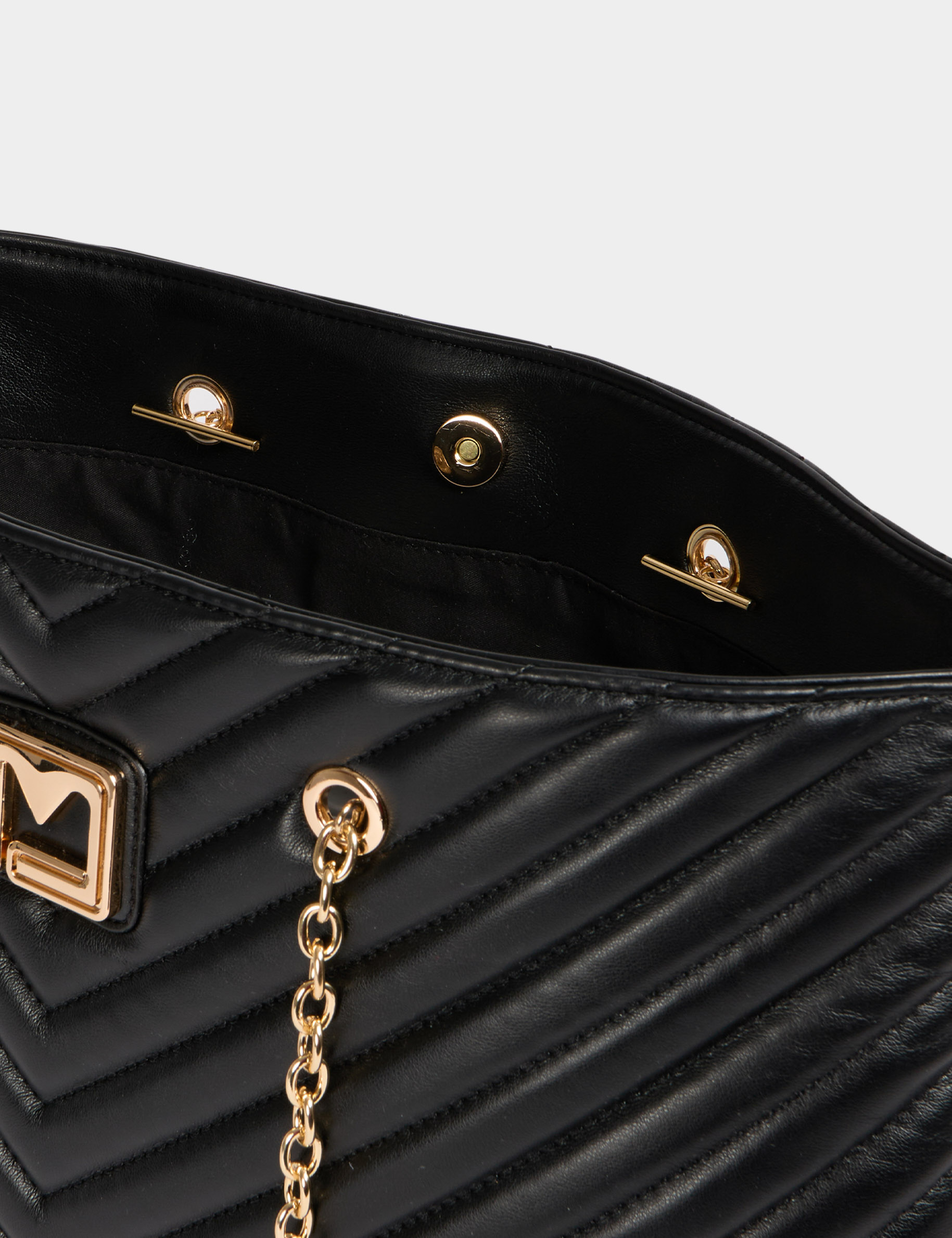bolso shopper acolchado negro mujer Bolso shopper acolchado negro mujer