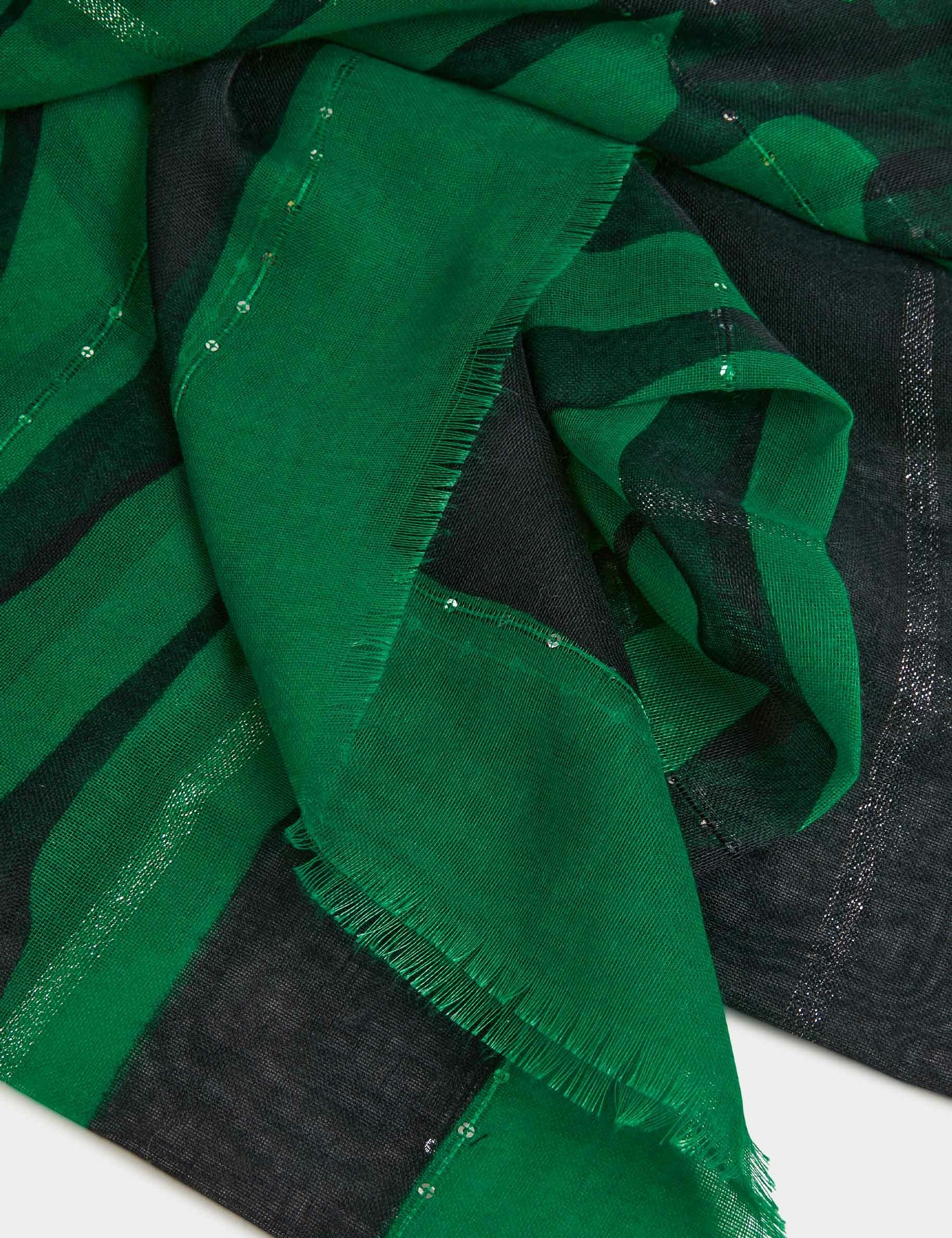 fular estampado de cebra verde mujer Fular estampado de cebra verde mujer