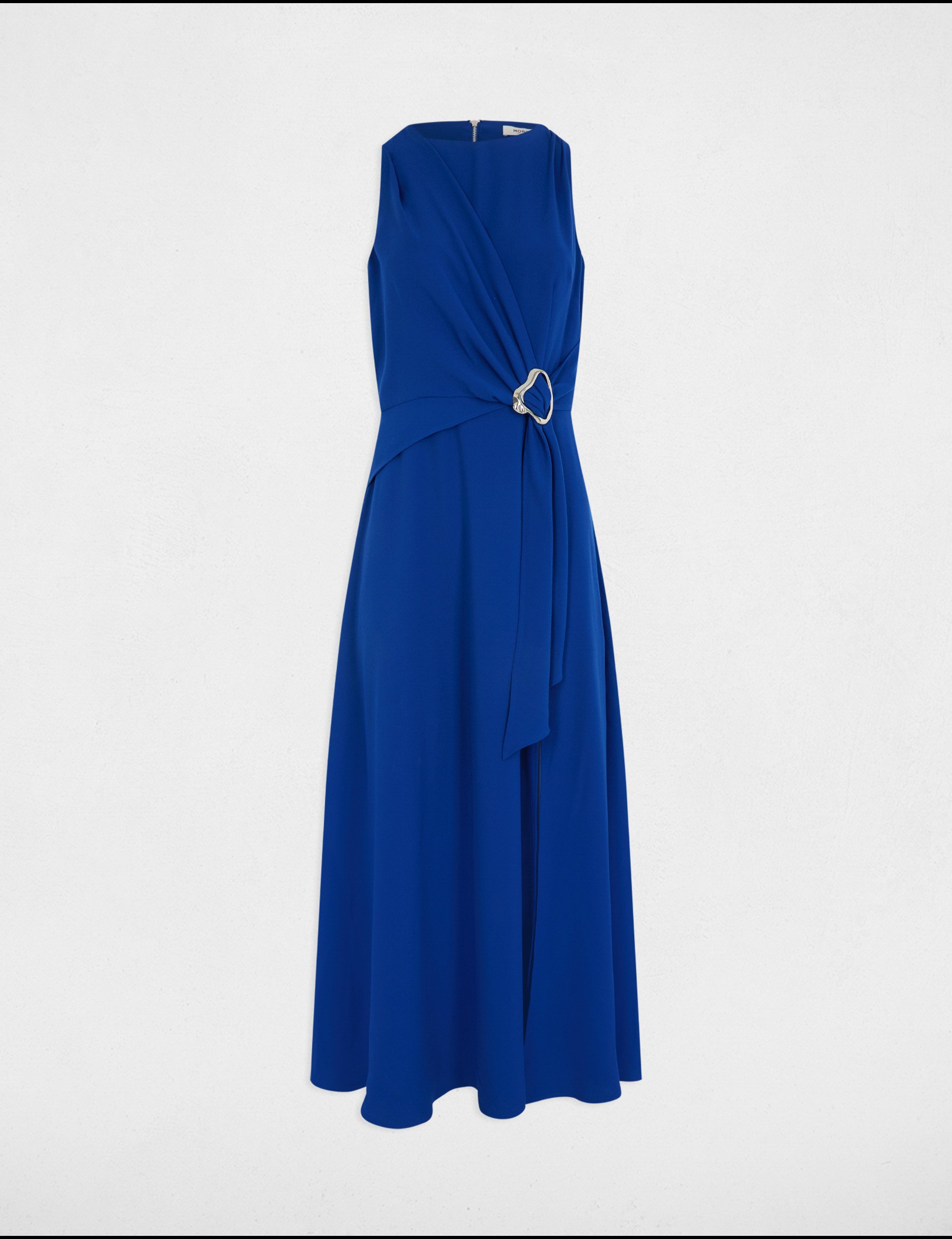 vestido largo acampanado azul electrico mujer Vestido largo acampanado azul eléctrico mujer