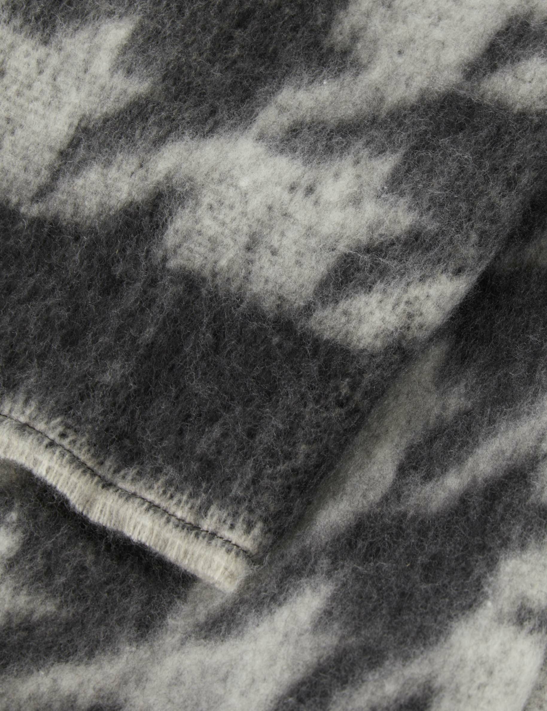 bufanda estampado pata de gallo gris moyen mujer Bufanda estampado pata de gallo gris moyen mujer