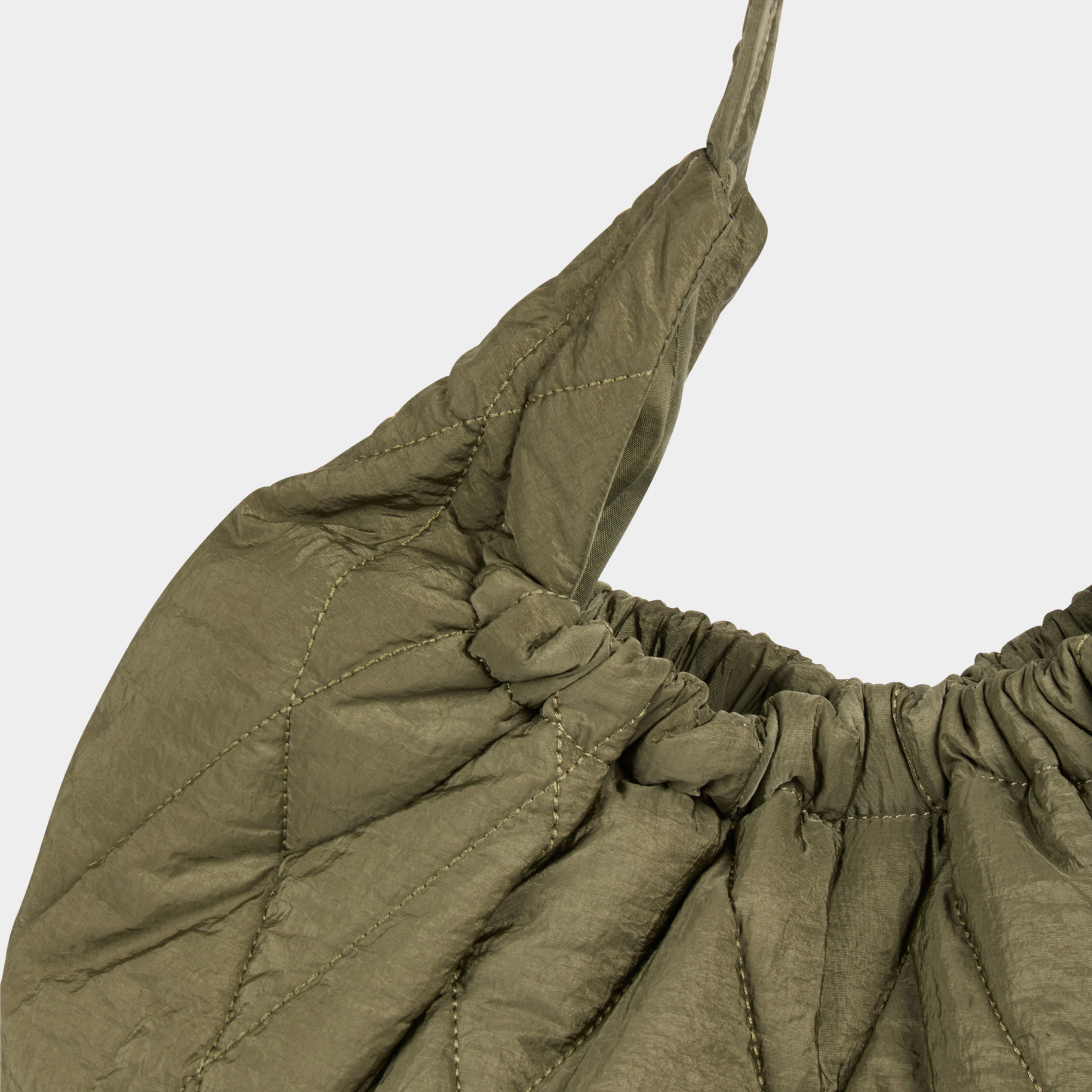 bolso de hombro acolchado verde caqui mujer Bolso de hombro acolchado verde caqui mujer