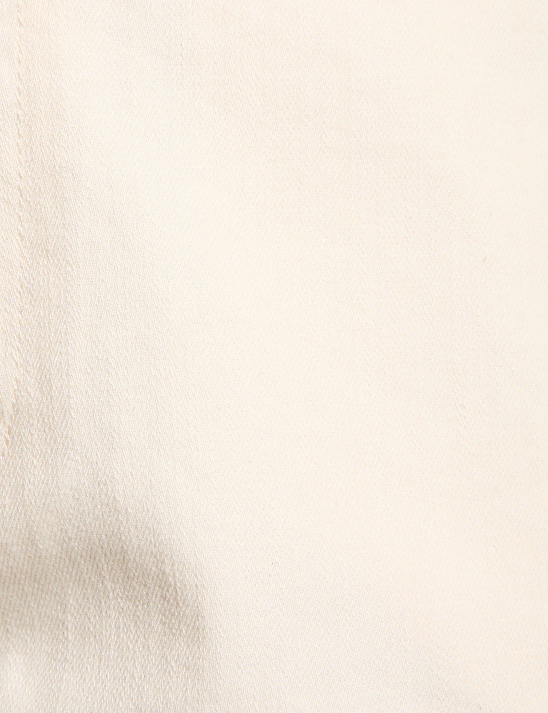 Short vaquero talle bajo creme mujer