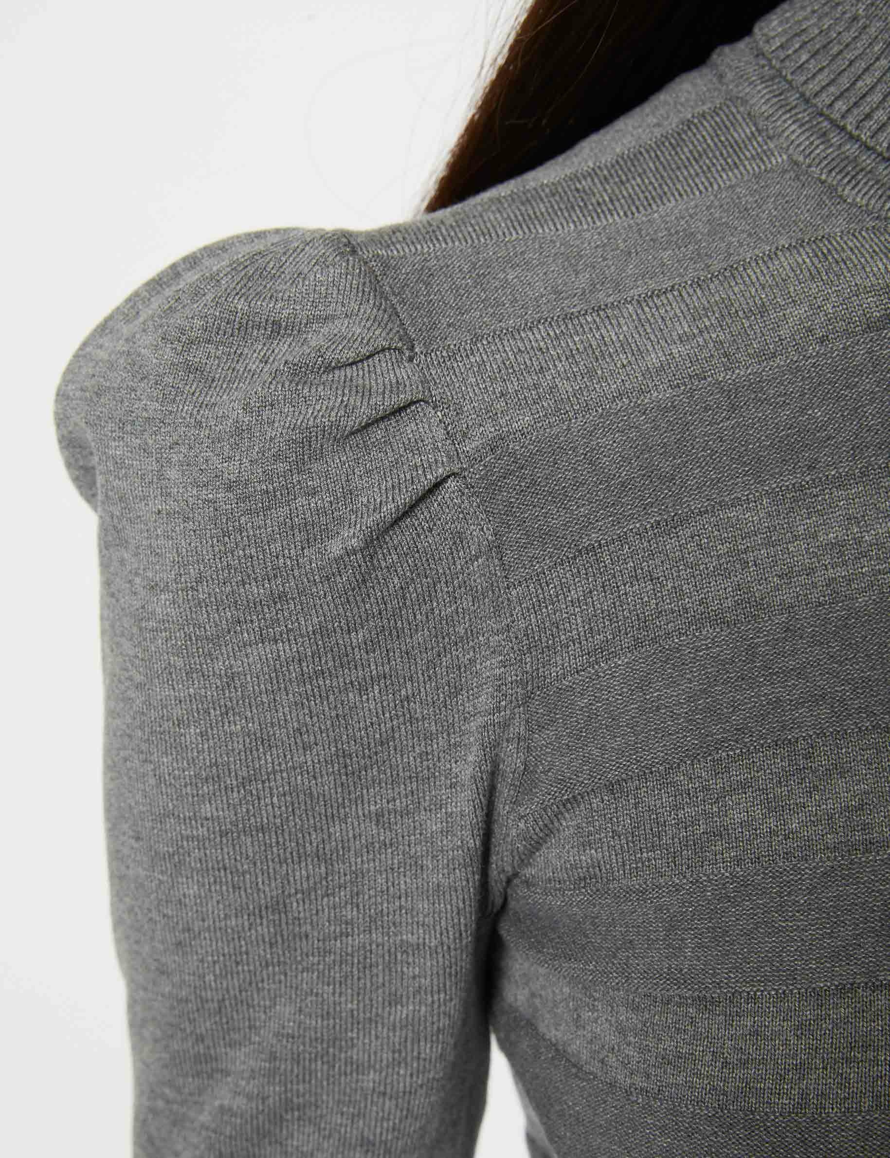 Vestido estilo jersey ajustado gris oscuro mujer