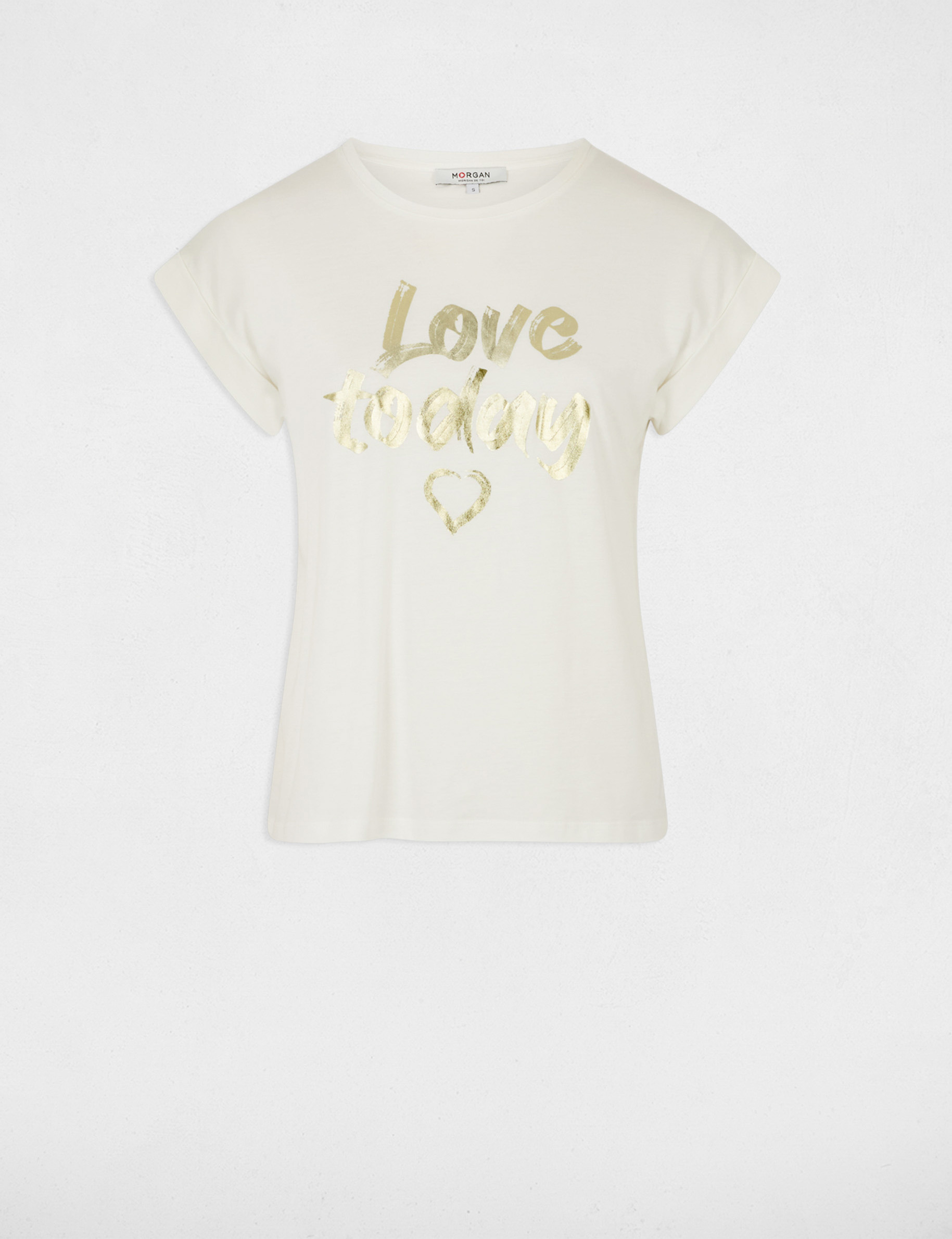 camiseta con mensaje blanco mujer Camiseta con mensaje blanco mujer