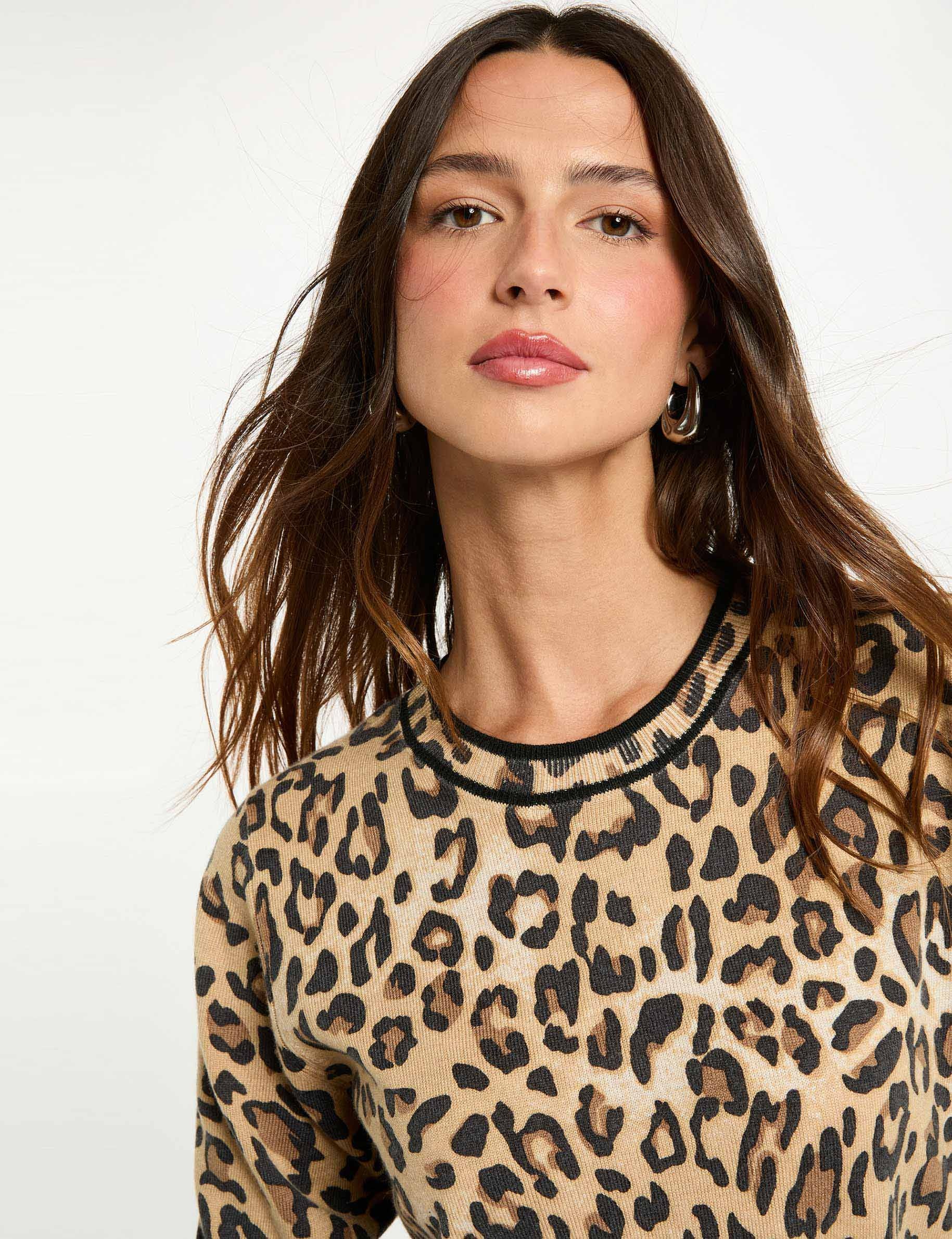 Jersey ajustado estampado arena mujer