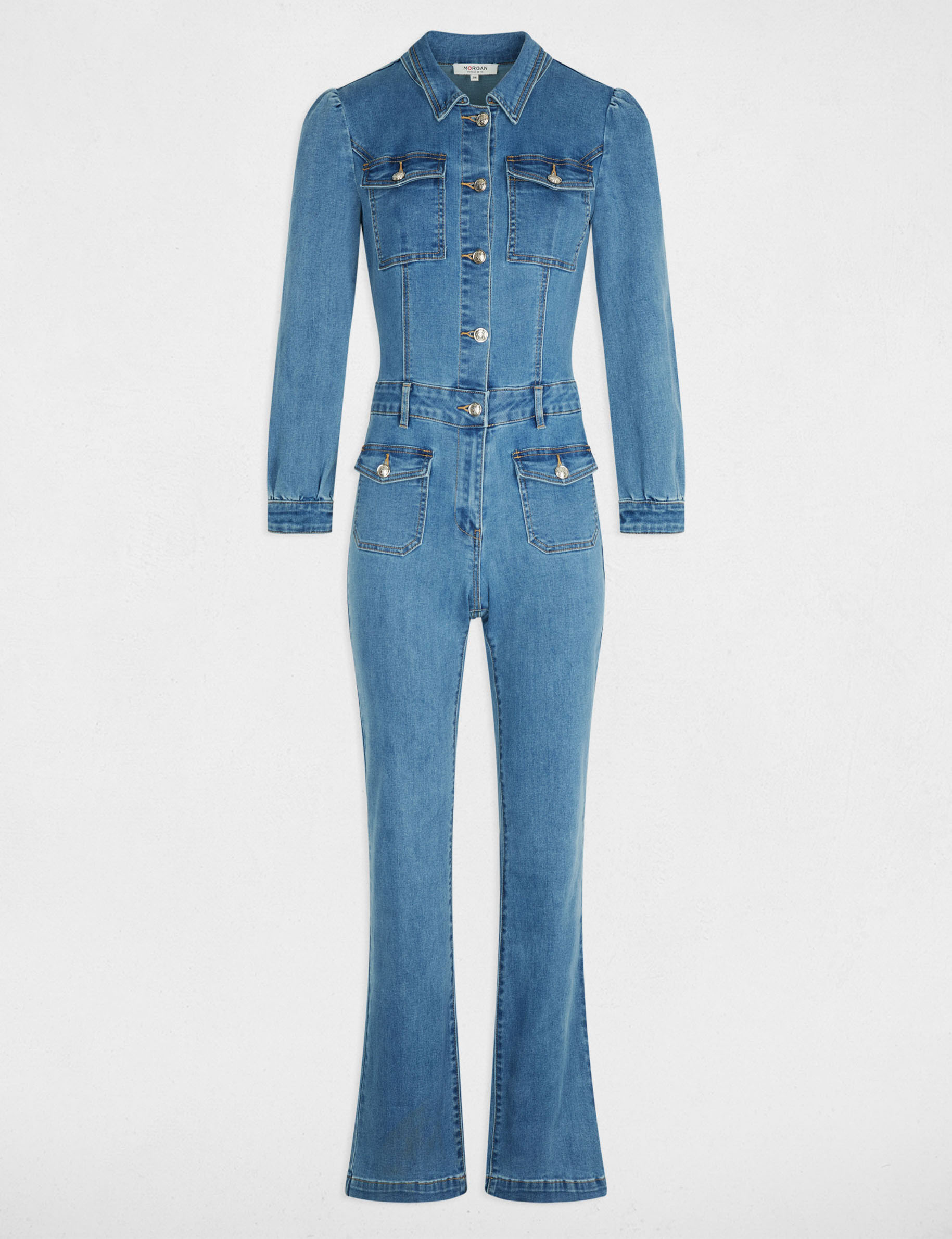 mono largo vaquero denim stone mujer Mono largo vaquero denim stone mujer