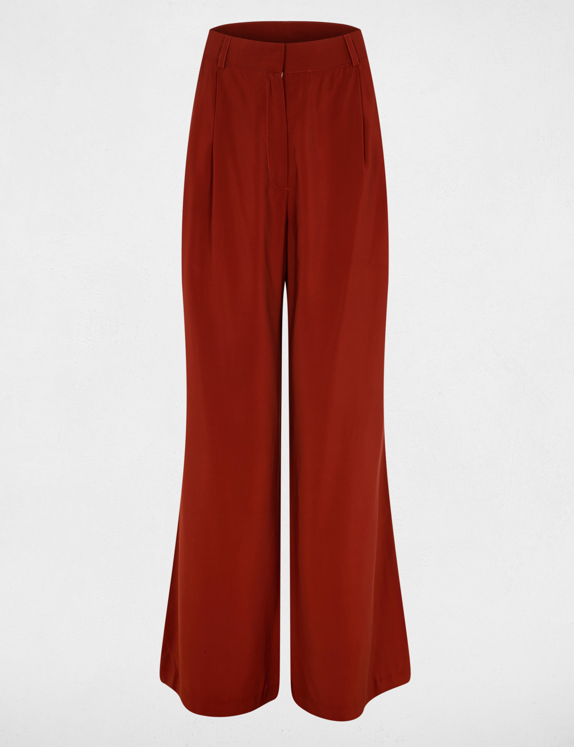 Pantal&oacute;n ancho fluido marr&oacute;n co&ntilde;ac mujer