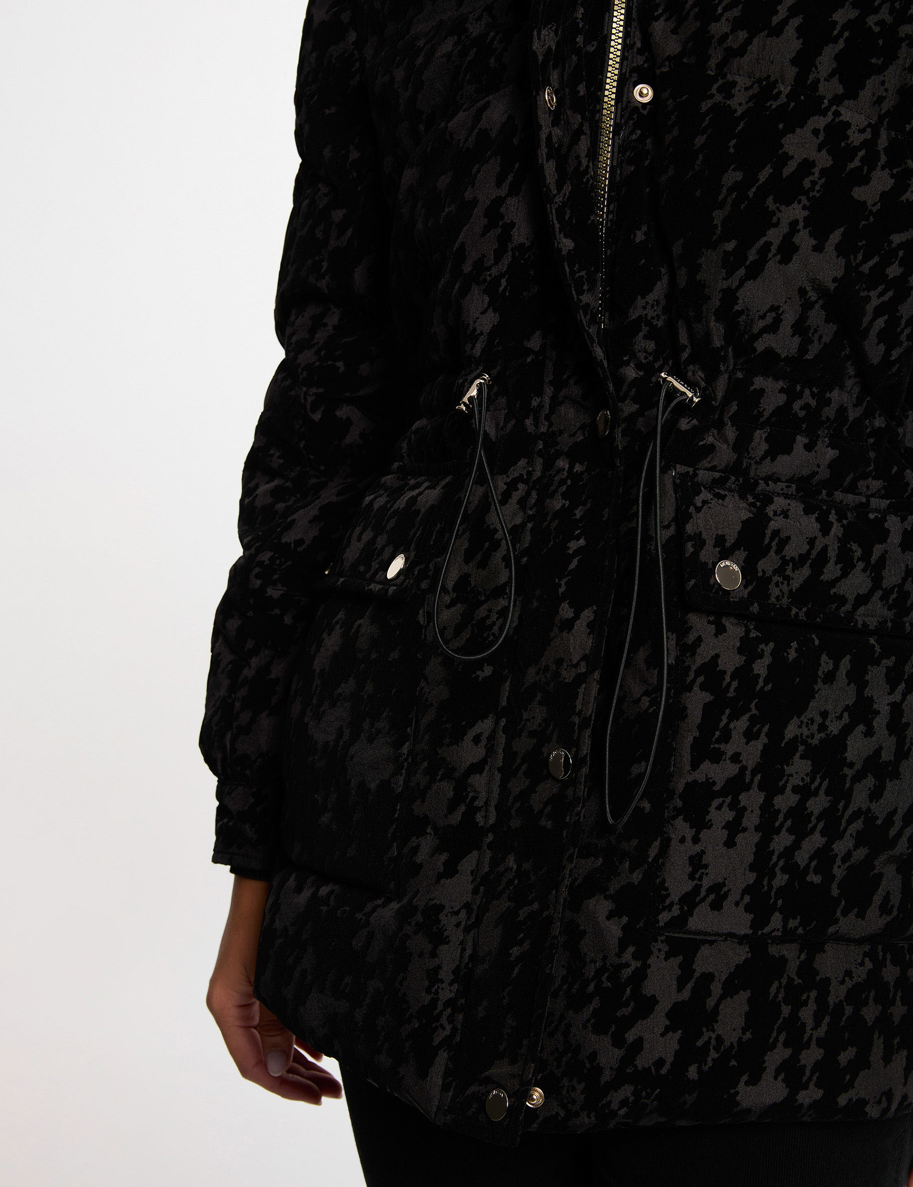 Chaqueta de terciopelo negro mujer