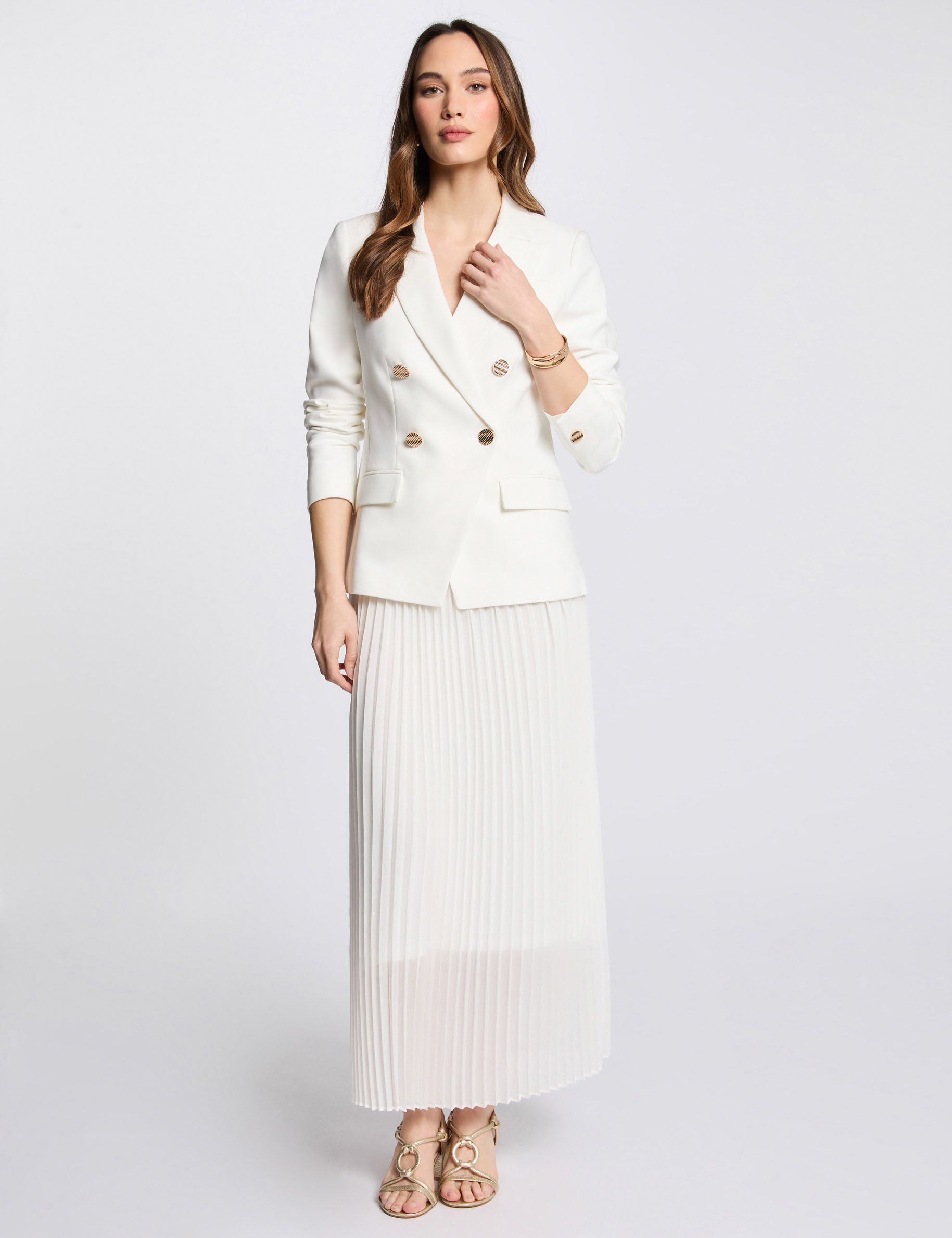 americana doble botonadura blanco mujer Americana doble botonadura blanco mujer