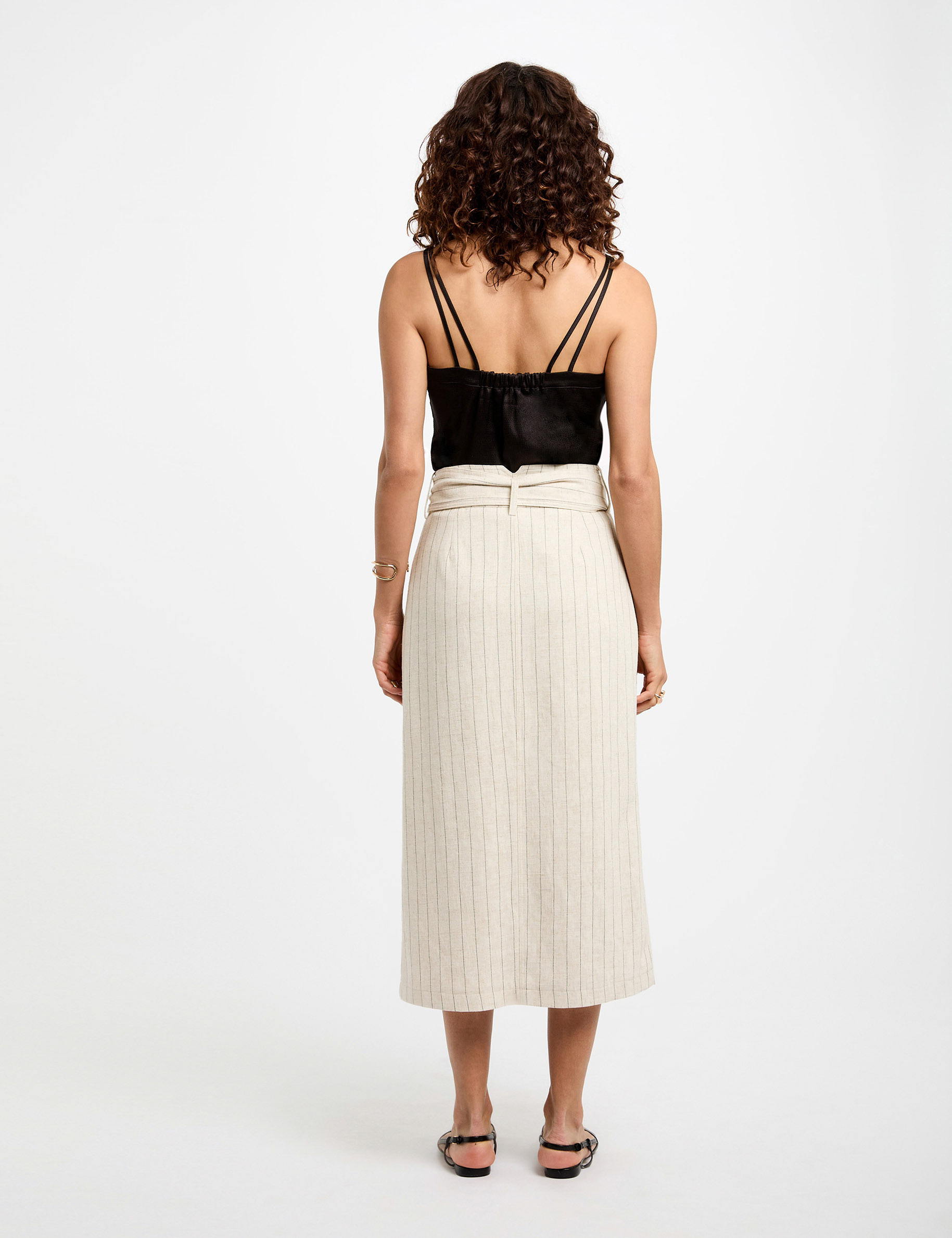 Top tirantes finos negro mujer